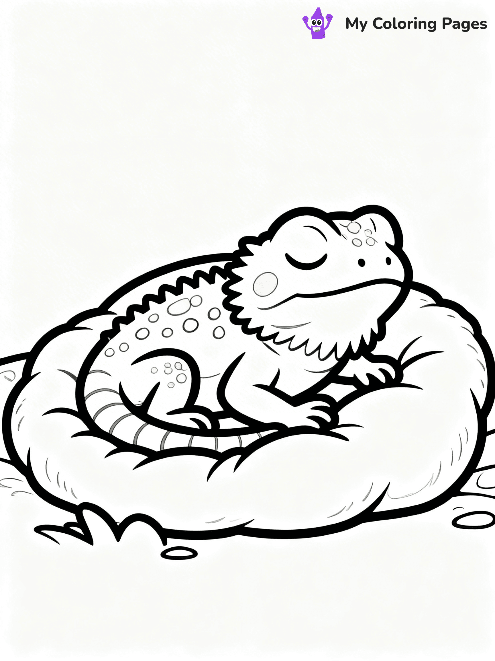 Bearded Dragon Coloring Pages - 22