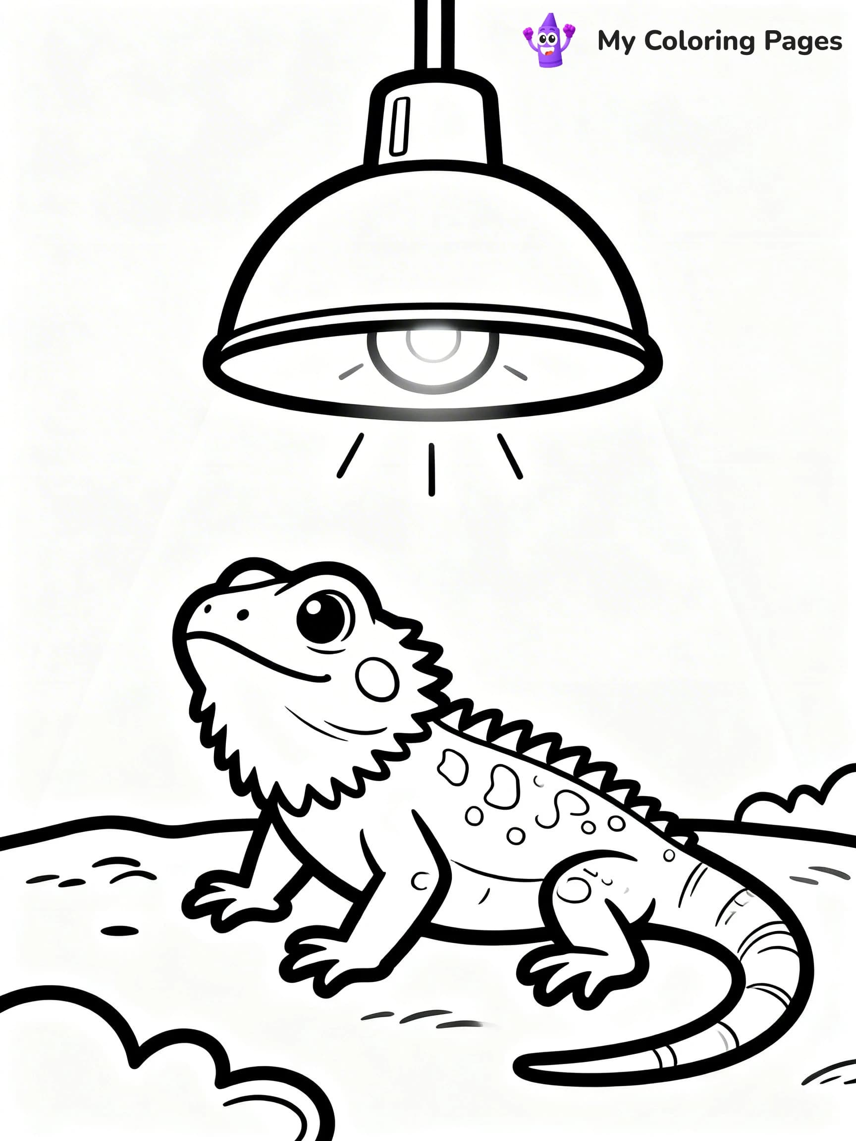 Bearded Dragon Coloring Pages - 14