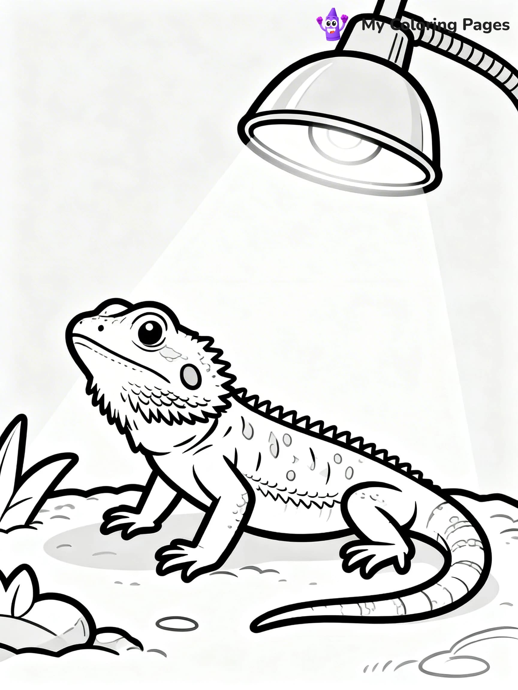 Bearded Dragon Coloring Pages - 13