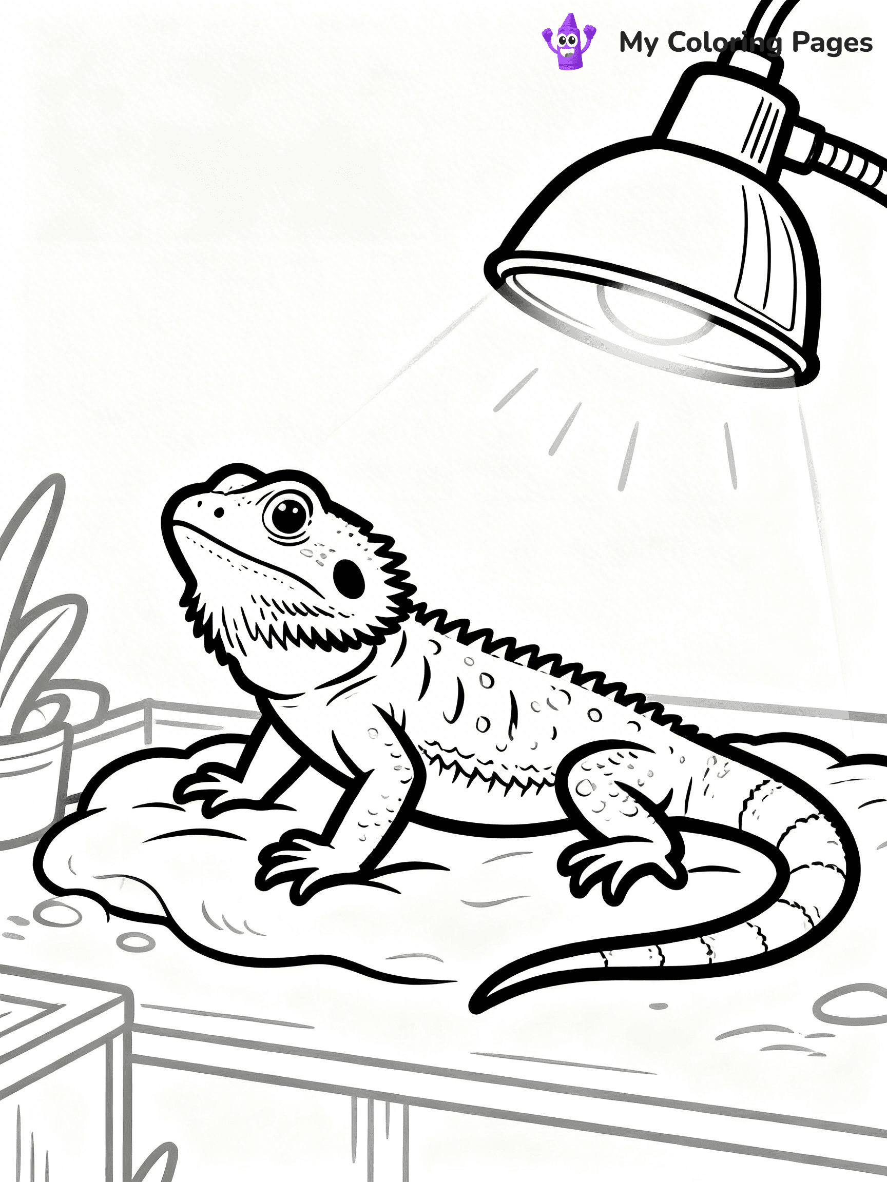 Bearded Dragon Coloring Pages - 12