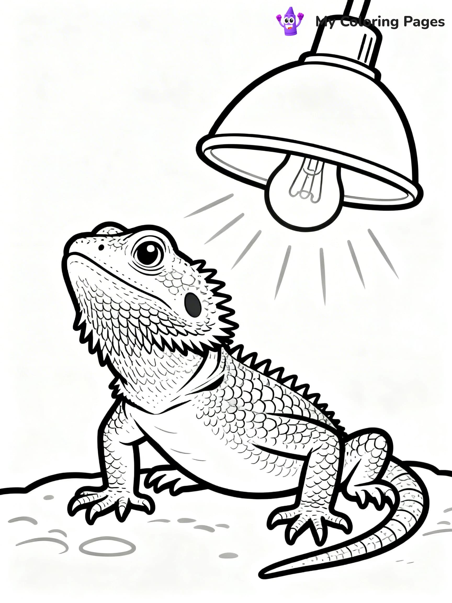 Bearded Dragon Coloring Pages - 11