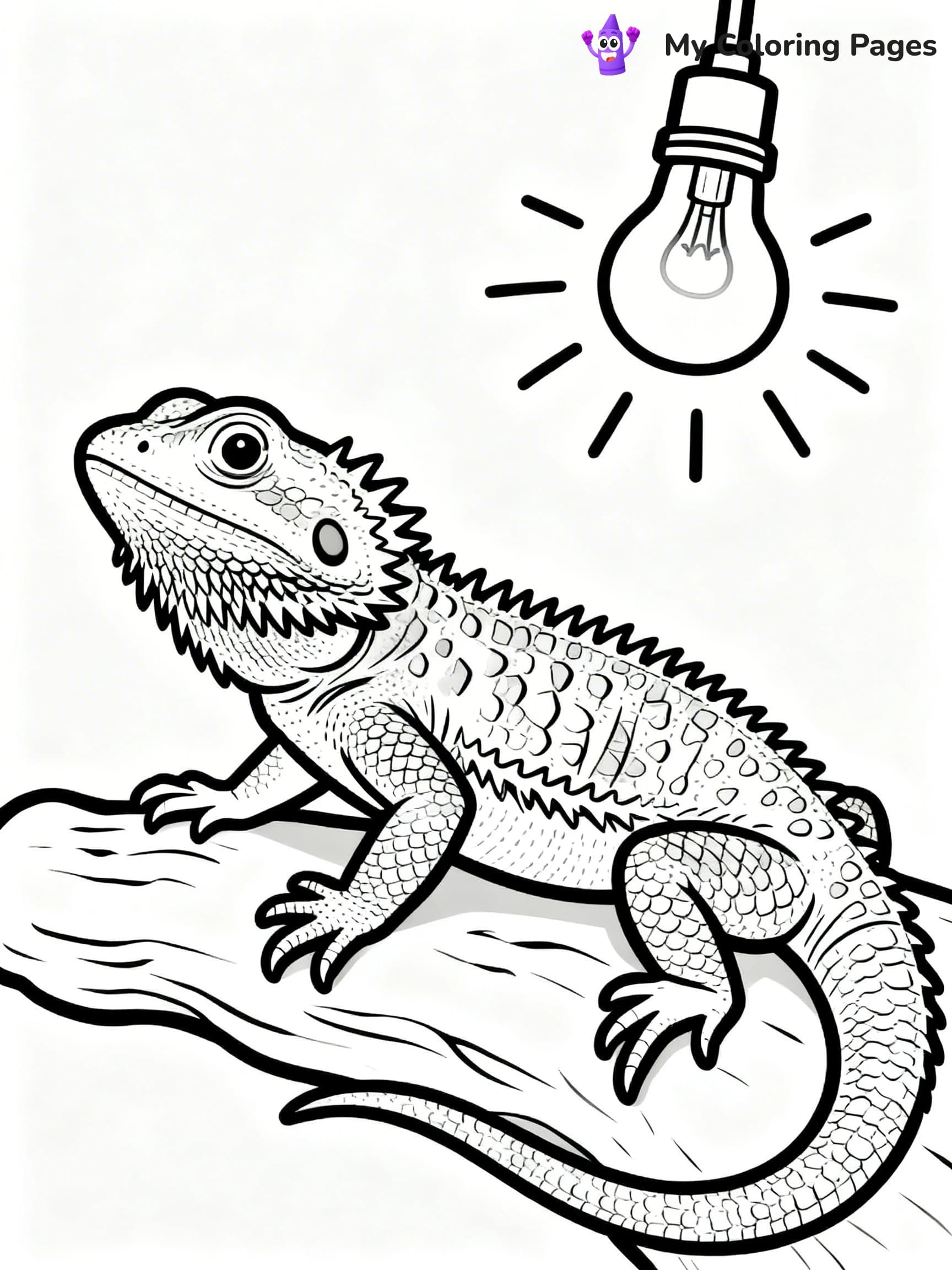 Bearded Dragon Coloring Pages - 10