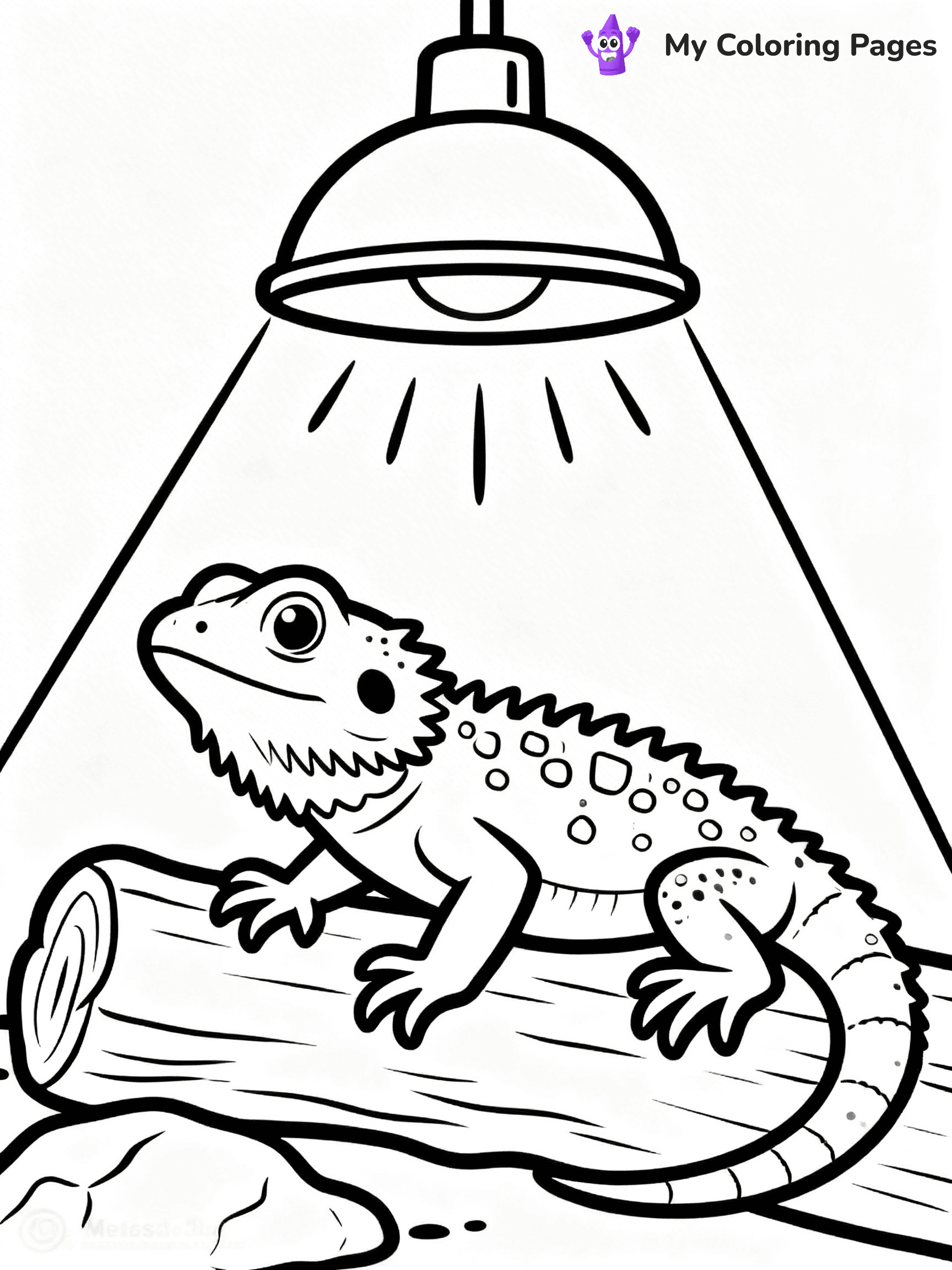 Bearded Dragon Coloring Pages - 9