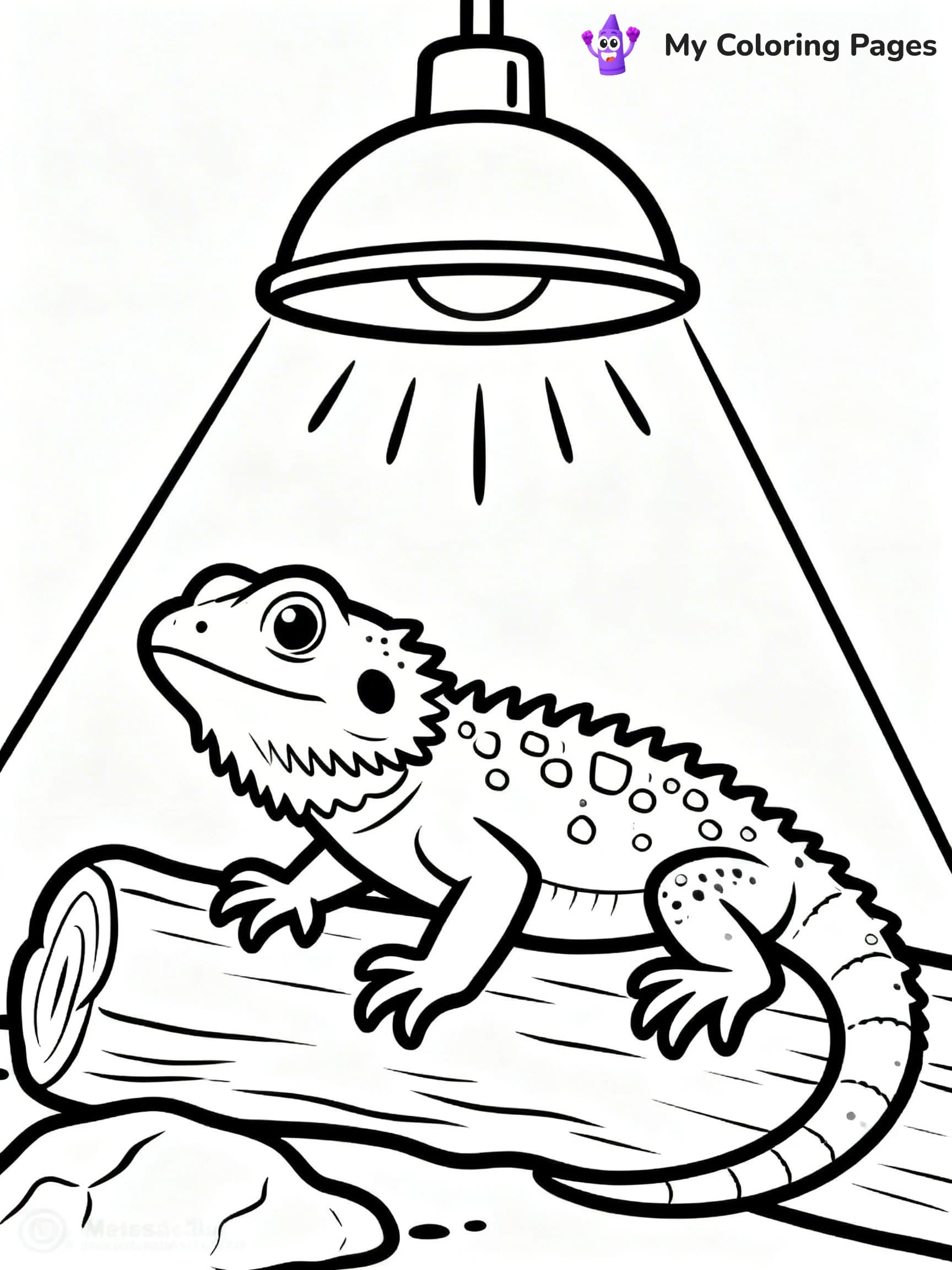 Bearded Dragon Coloring Pages - 9
