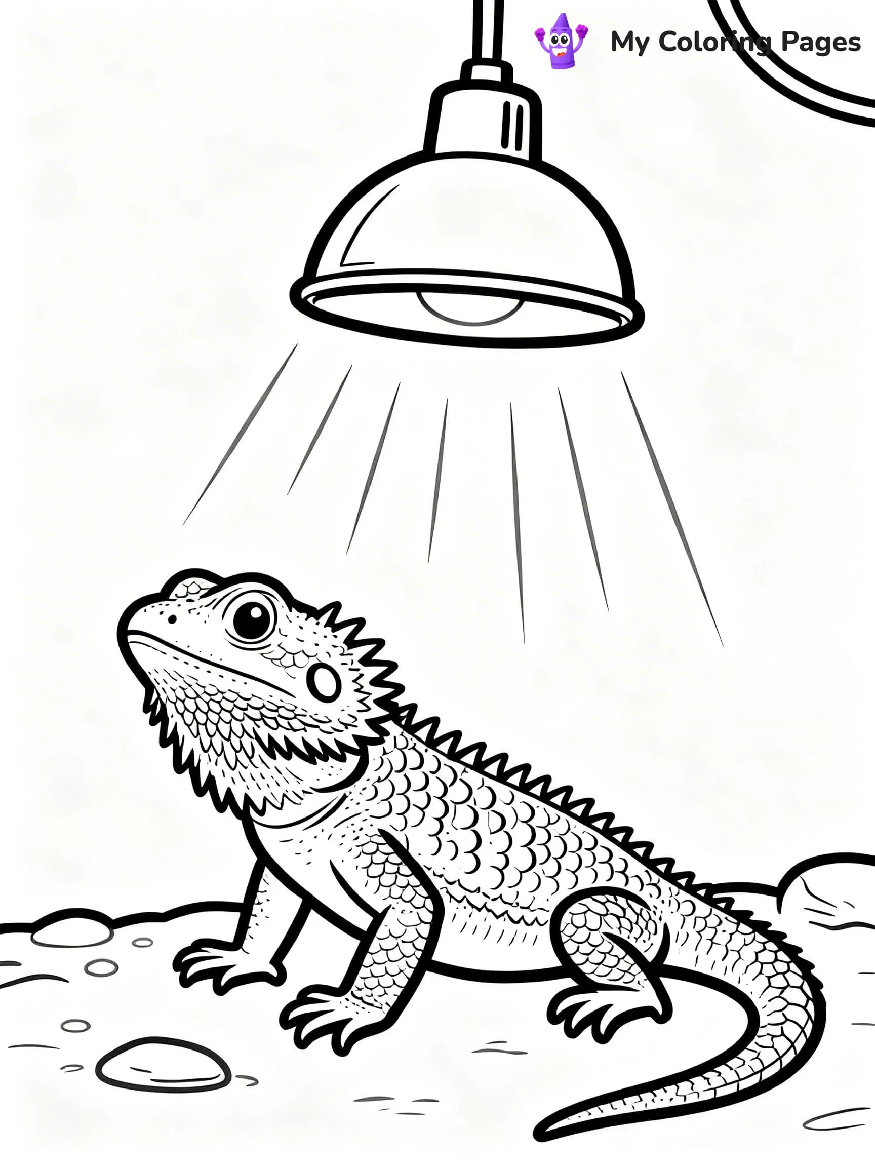 Bearded Dragon Coloring Pages - 8