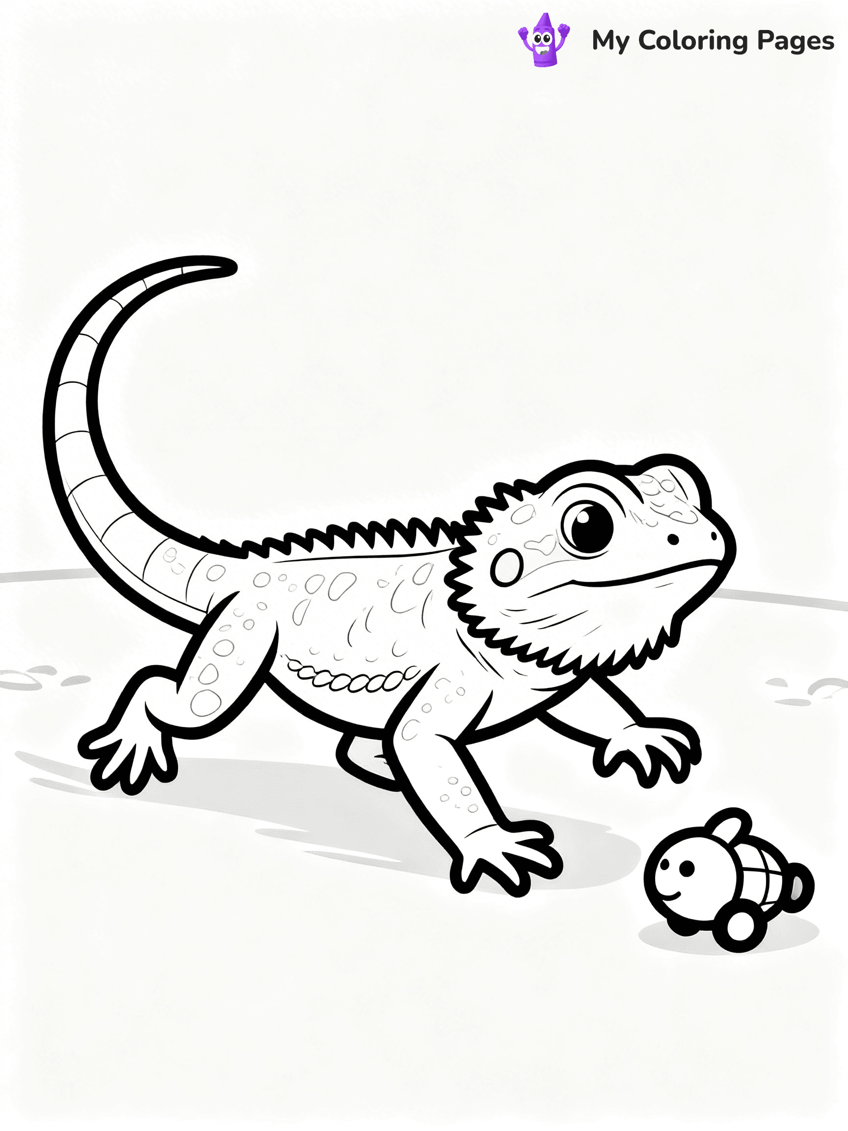 Bearded Dragon Coloring Pages - 5