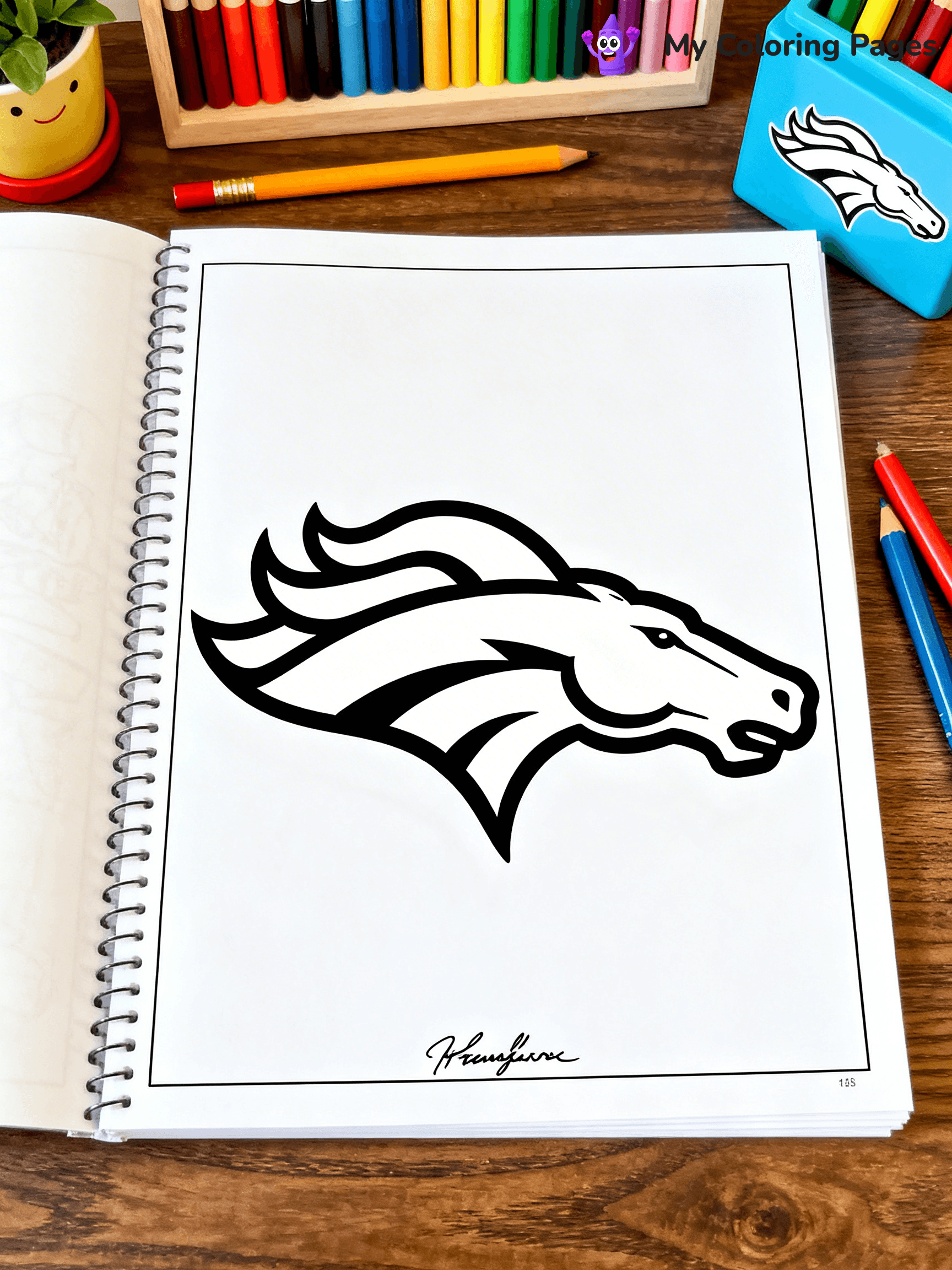 Denver Broncos Coloring Pages - 32