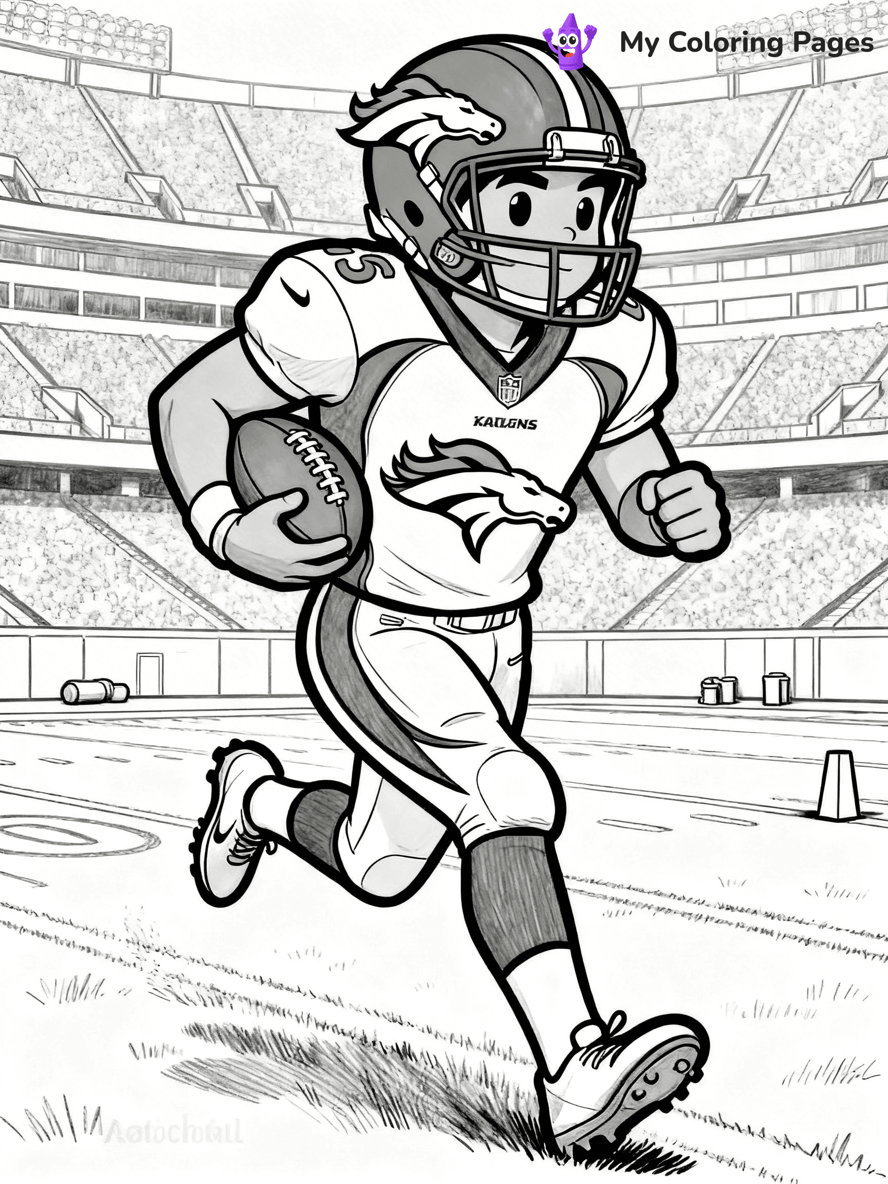 Denver Broncos Coloring Pages - 26
