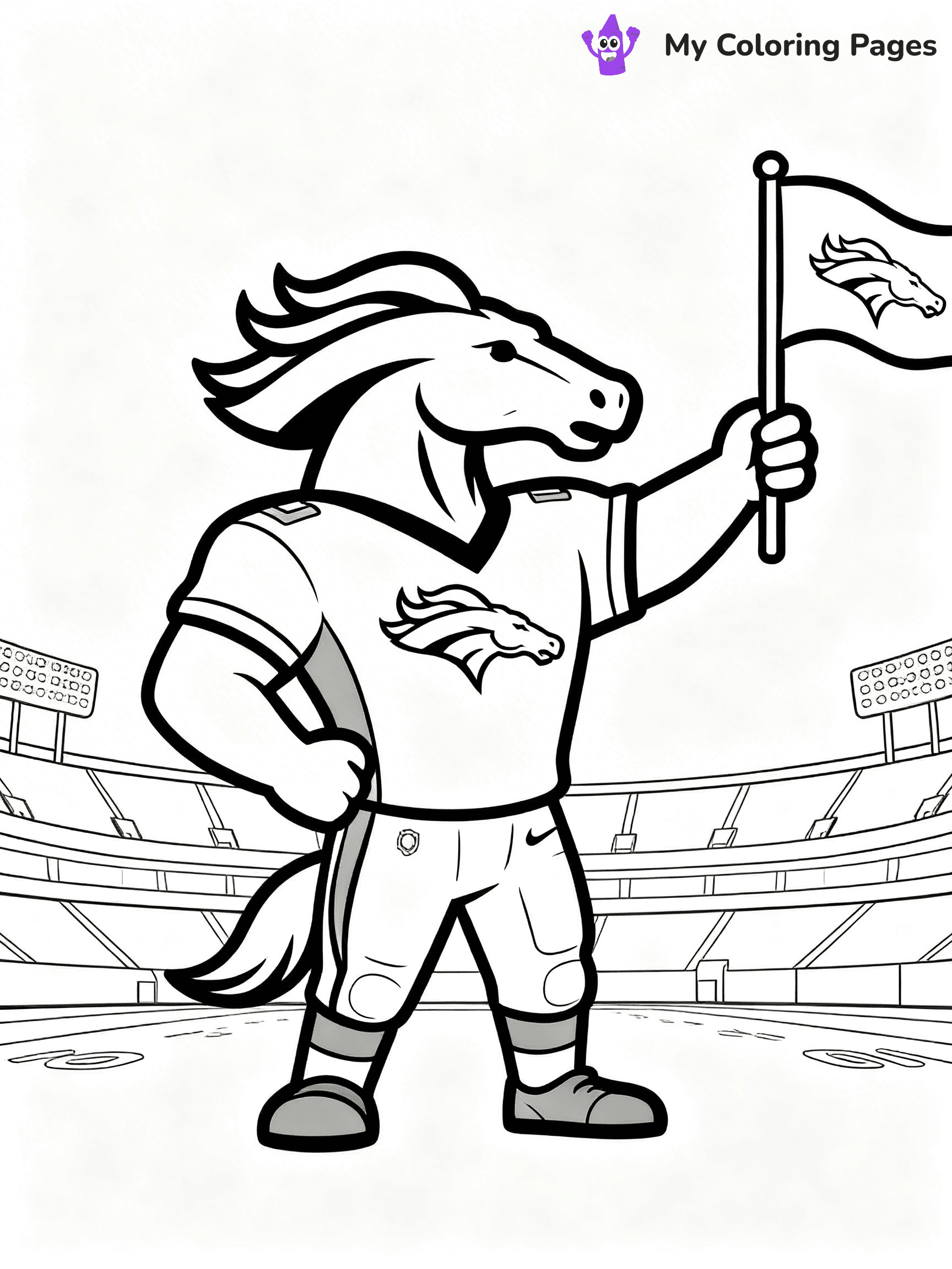 Denver Broncos Coloring Pages - 18