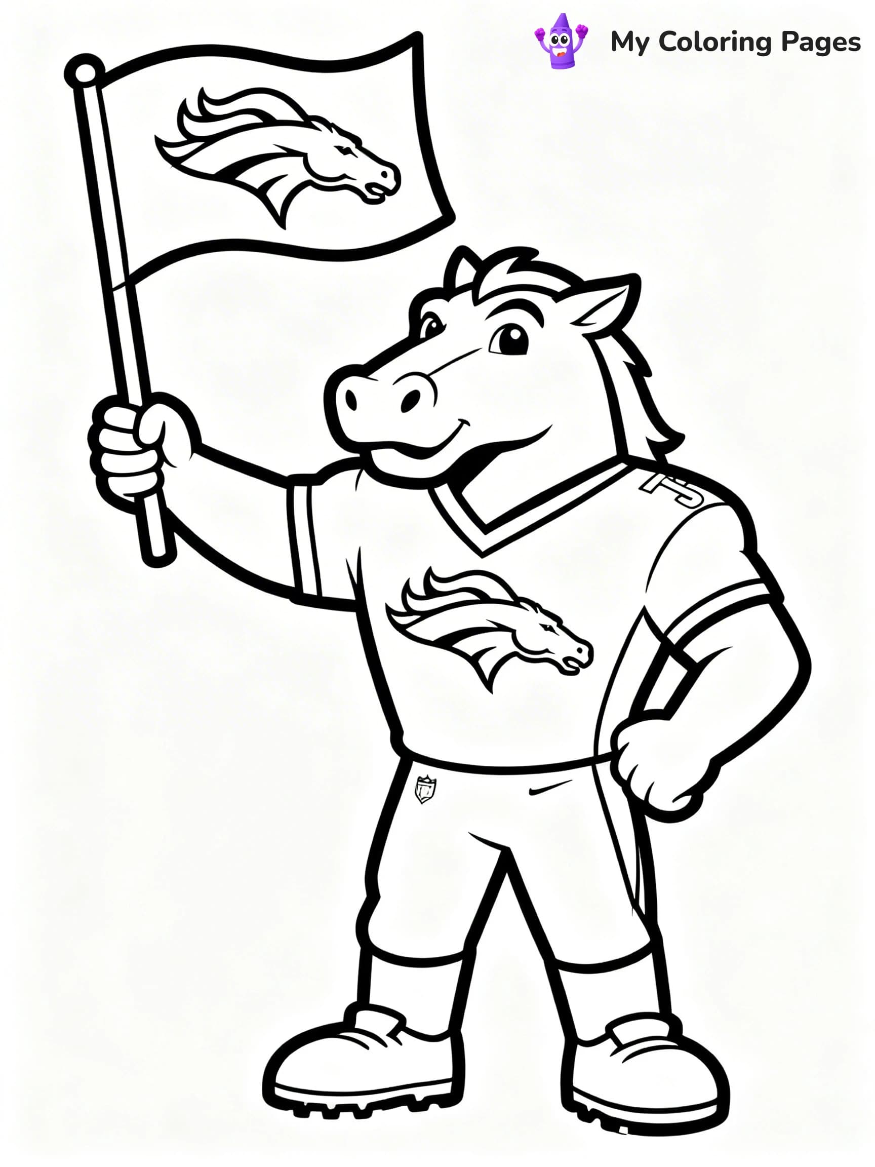 Denver Broncos Coloring Pages - 16