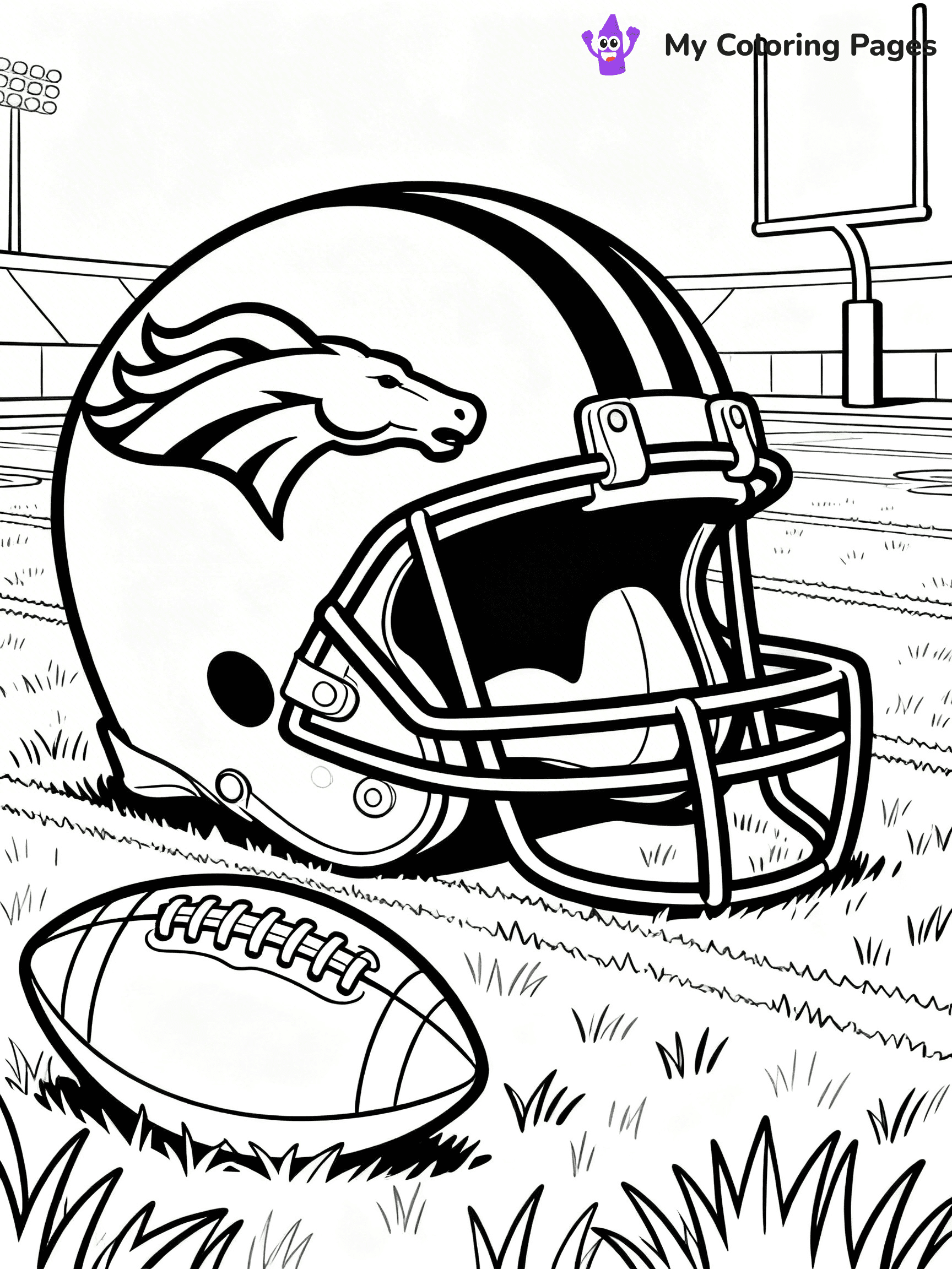 Denver Broncos Coloring Pages - 12