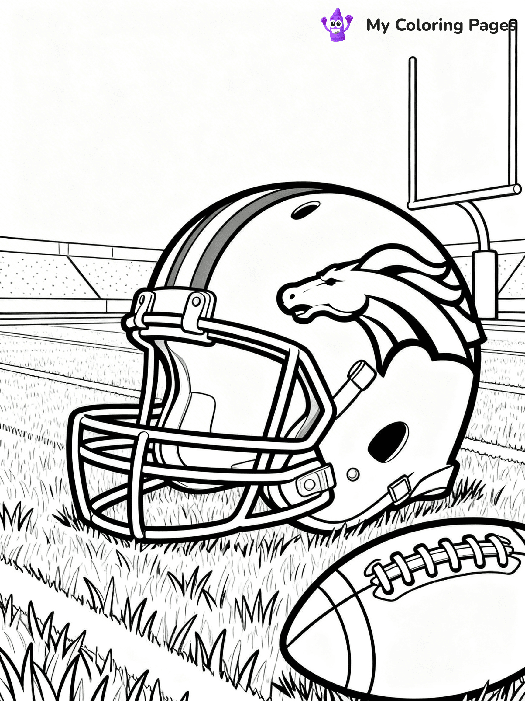Denver Broncos Coloring Pages - 7