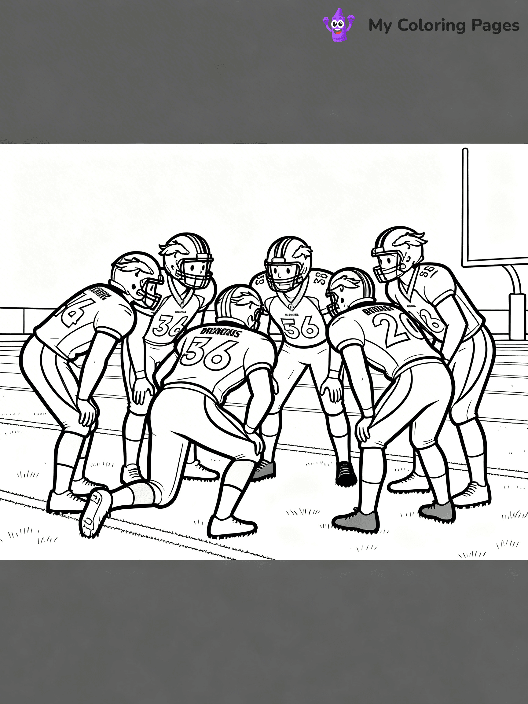 Denver Broncos Coloring Pages - 6