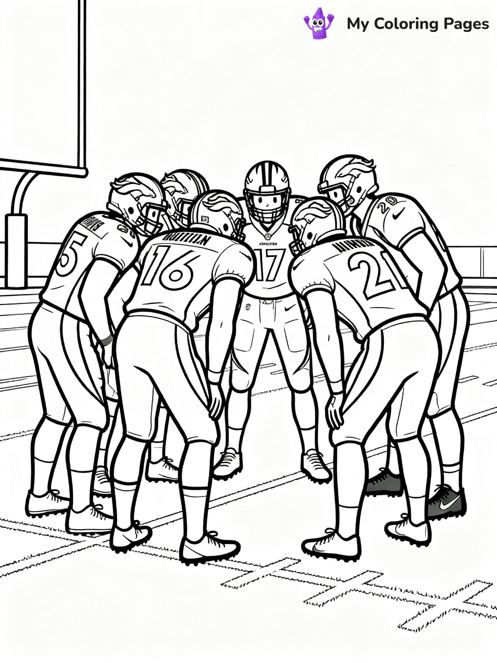 Denver Broncos Coloring Pages - 5