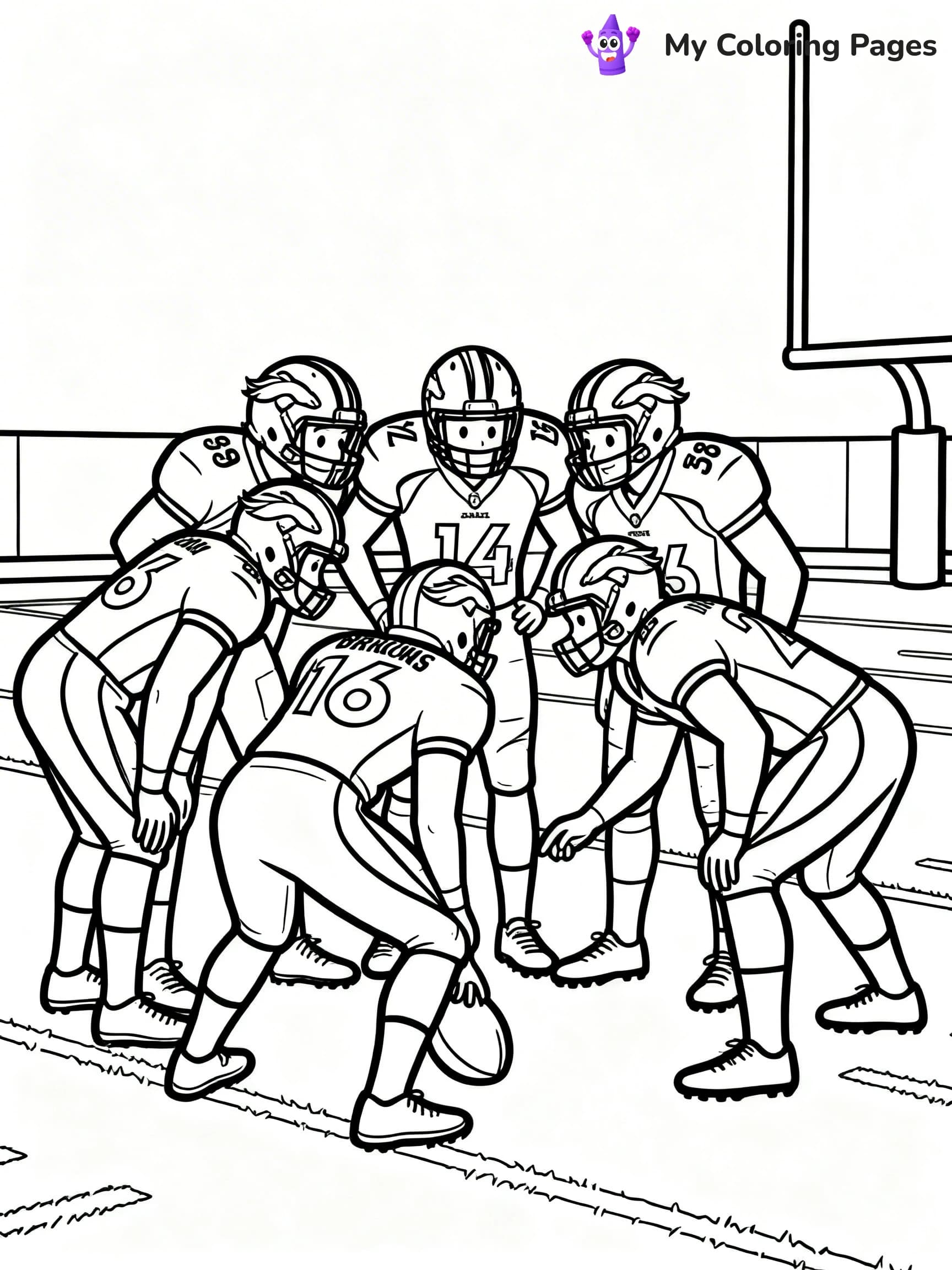 Denver Broncos Coloring Pages - 4