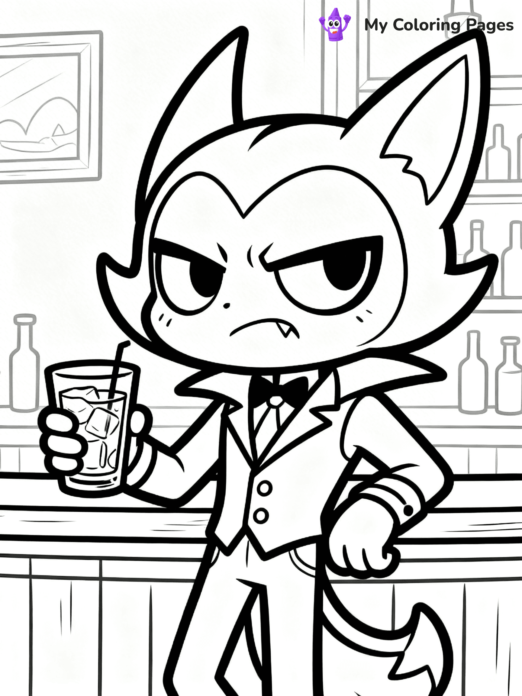 Hazbin Hotel Coloring Pages - 26