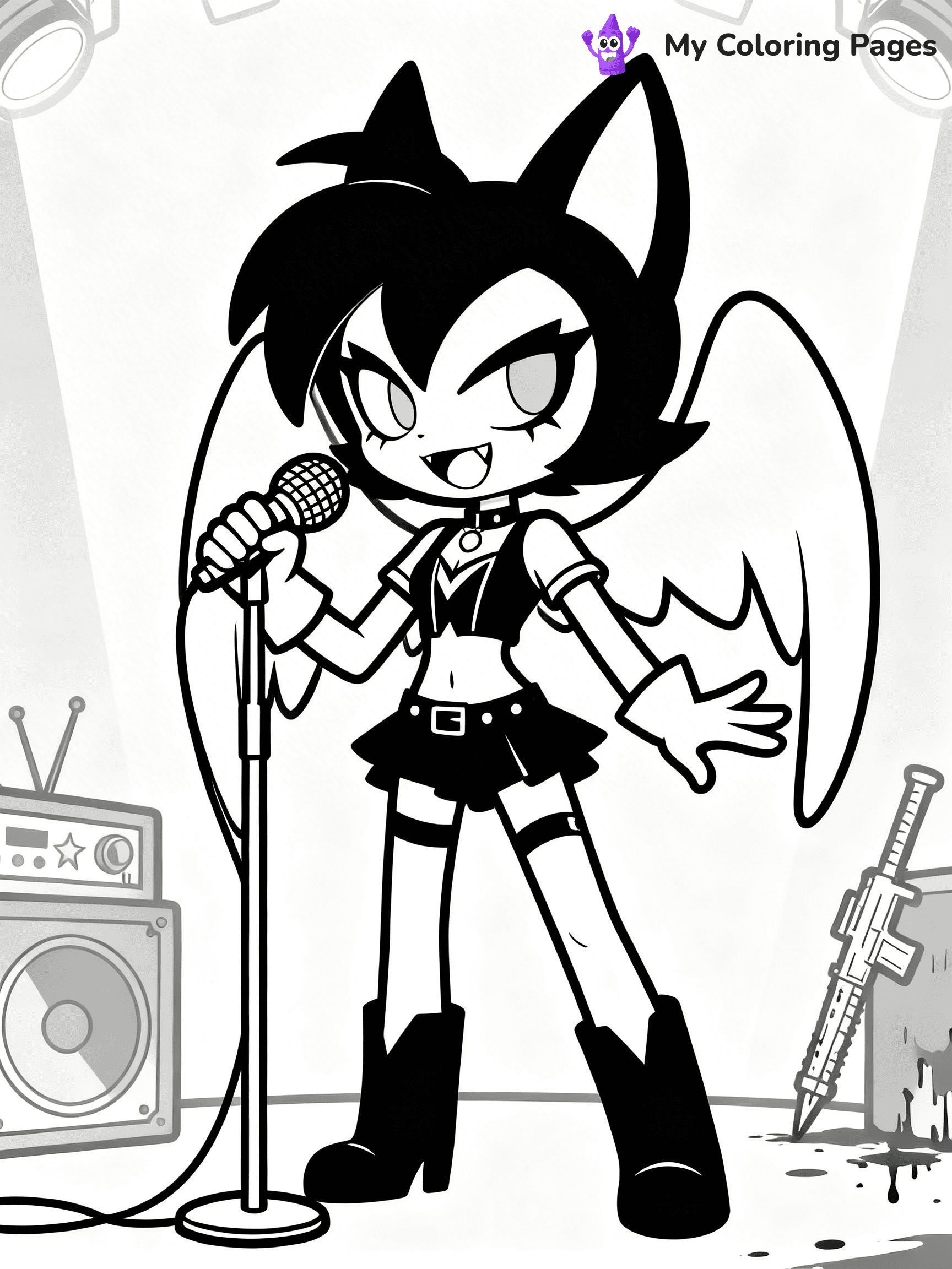 Hazbin Hotel Coloring Pages - 24