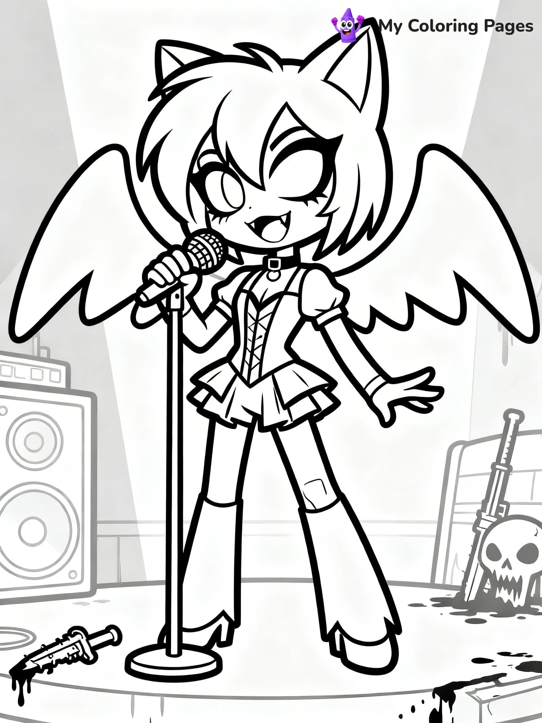 Hazbin Hotel Coloring Pages - 21