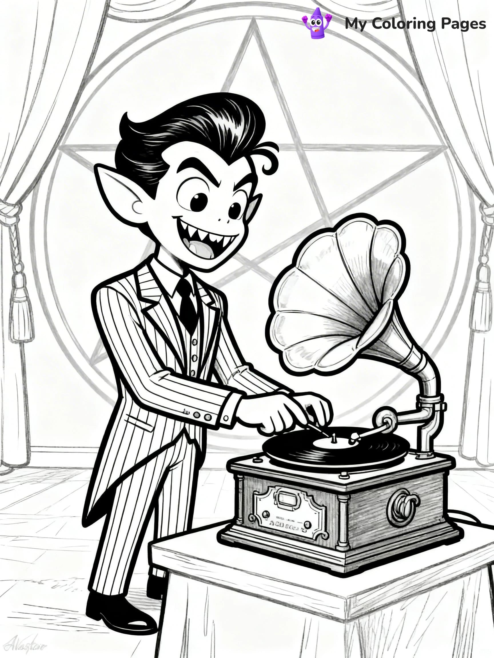 Hazbin Hotel Coloring Pages - 7