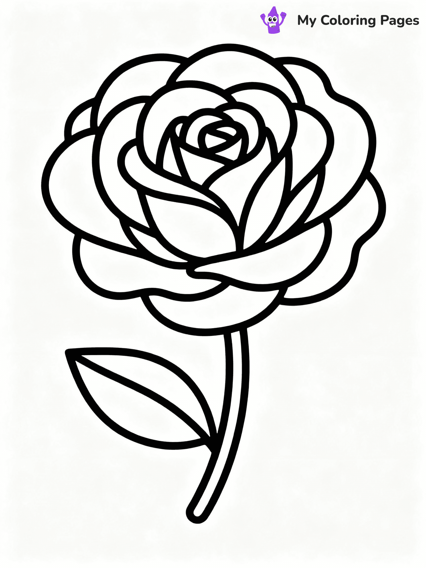 Rose Coloring Pages - 46