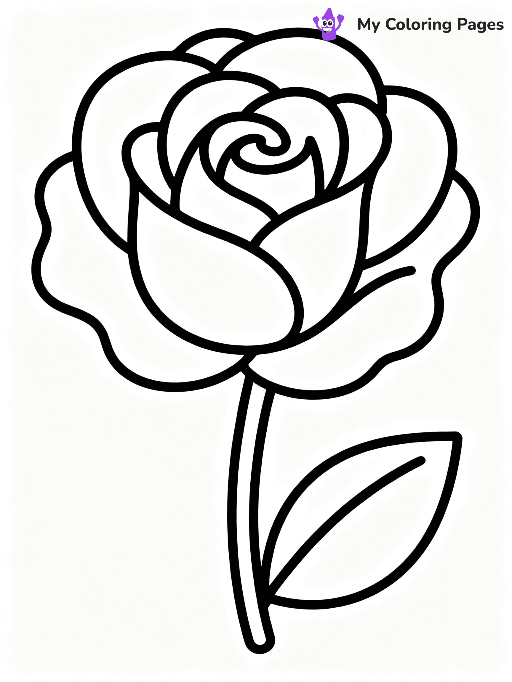 Rose Coloring Pages - 45