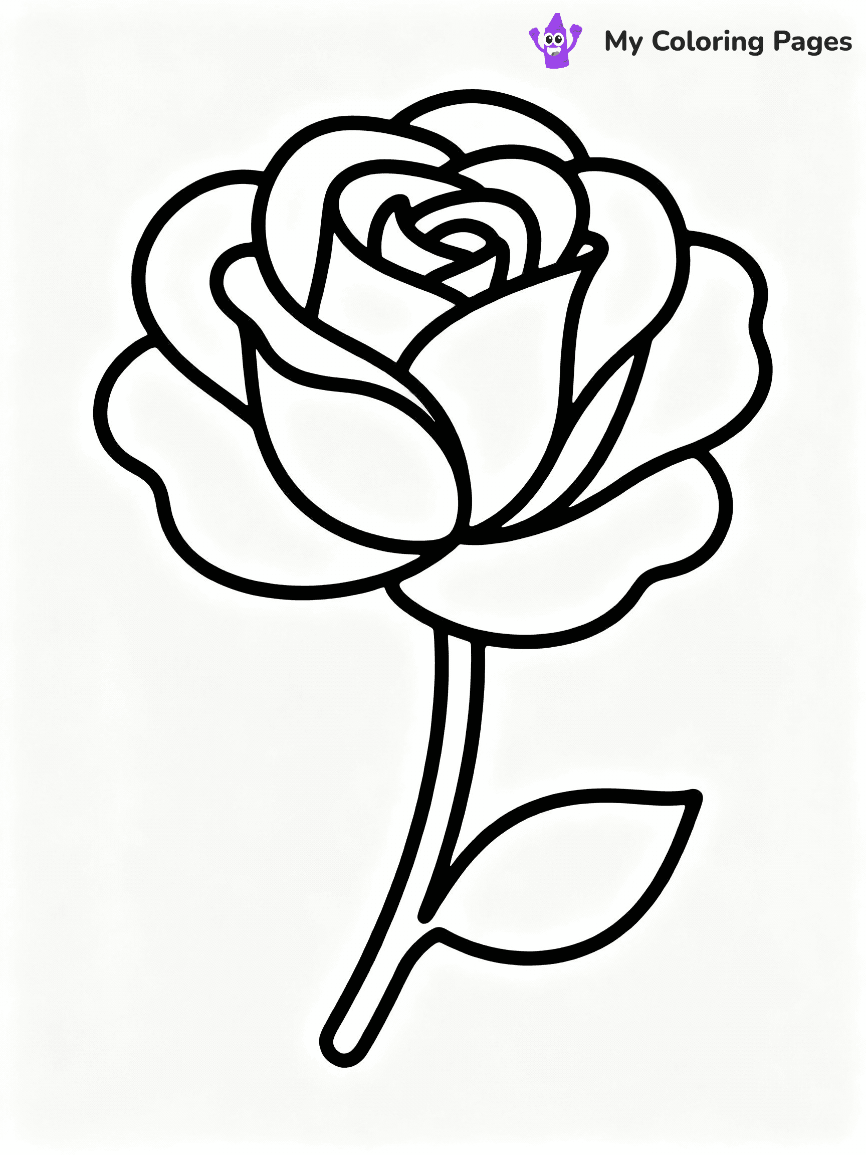 Rose Coloring Pages - 44