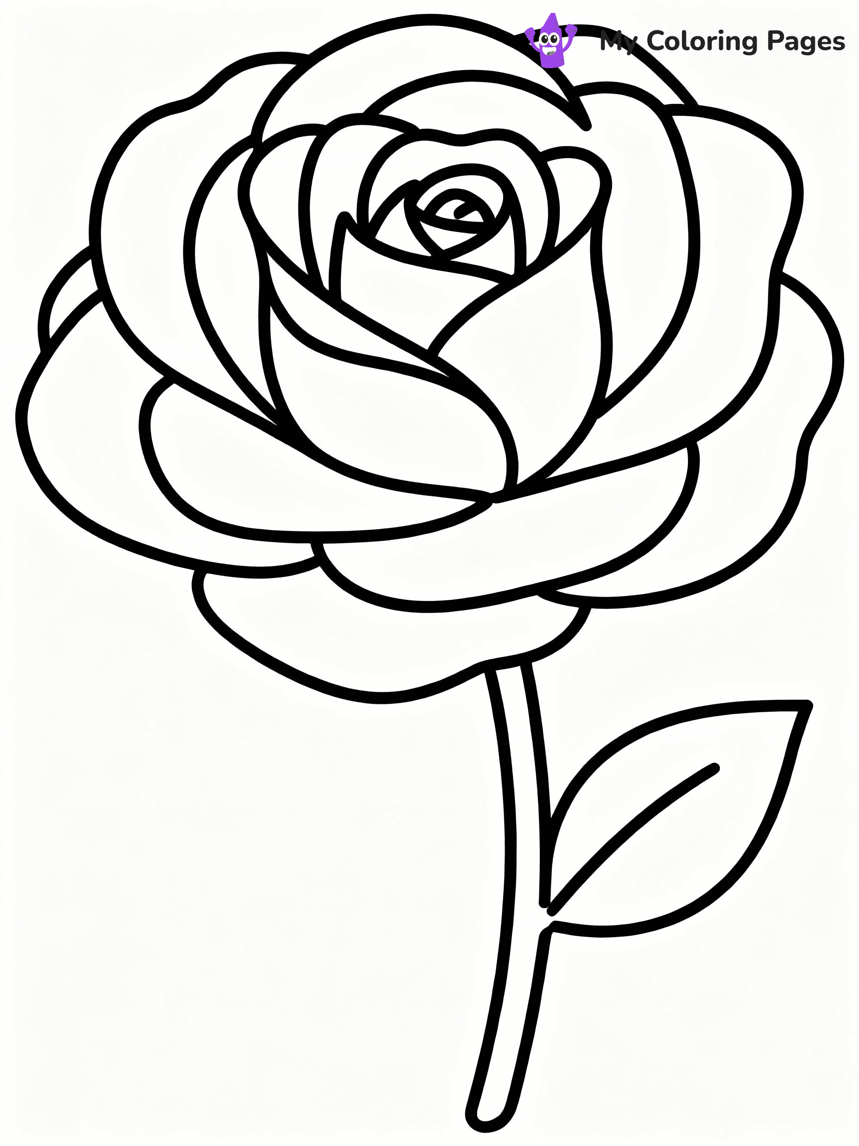 Rose Coloring Pages - 43