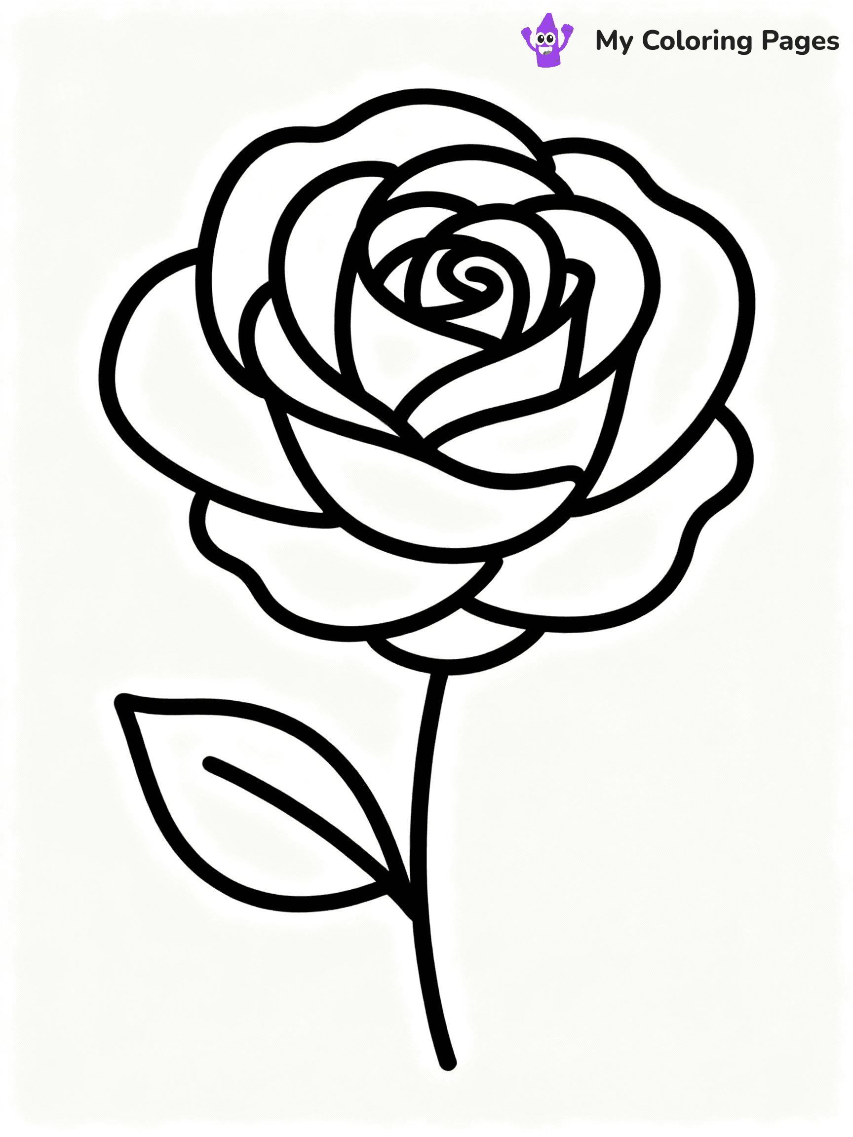 Rose Coloring Pages - 42
