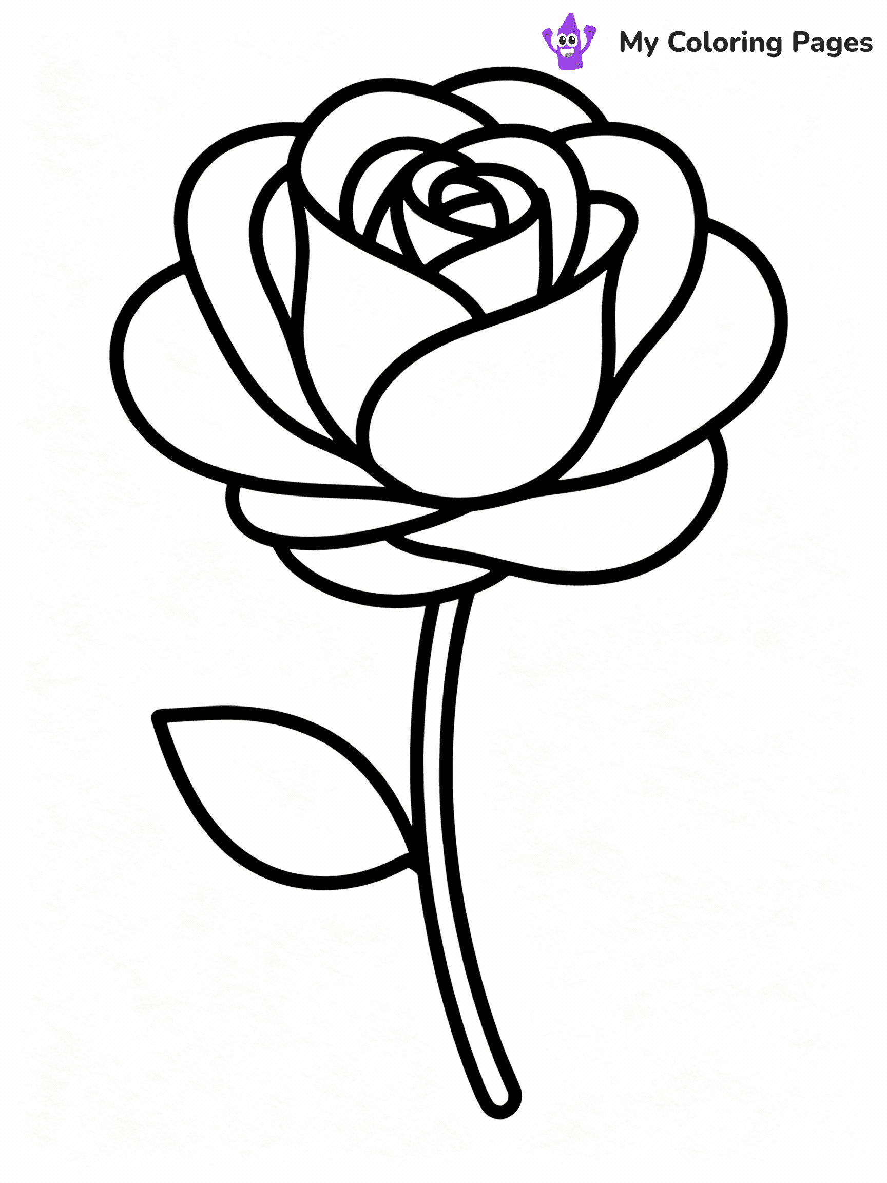 Rose Coloring Pages - 39
