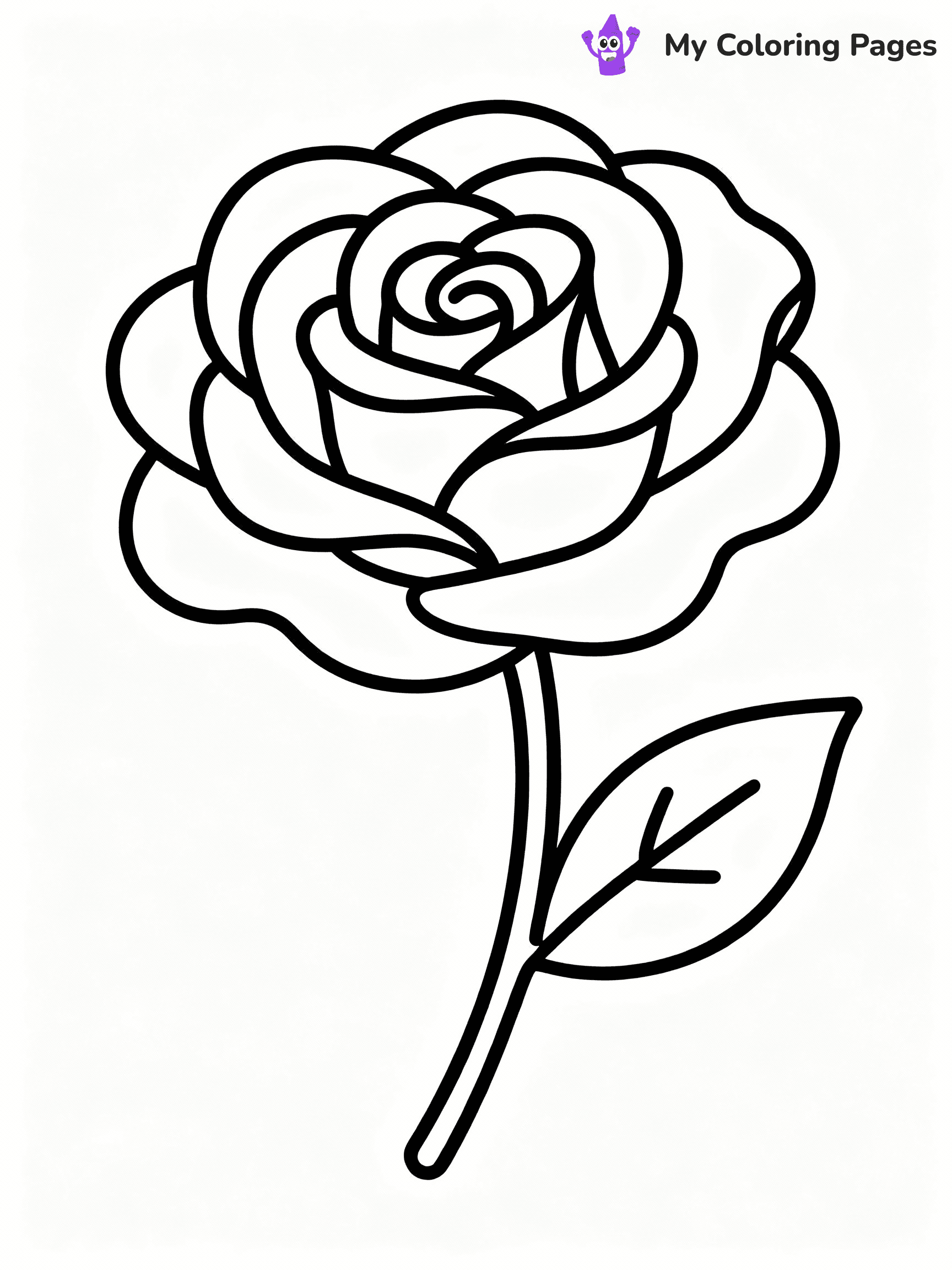 Rose Coloring Pages - 38