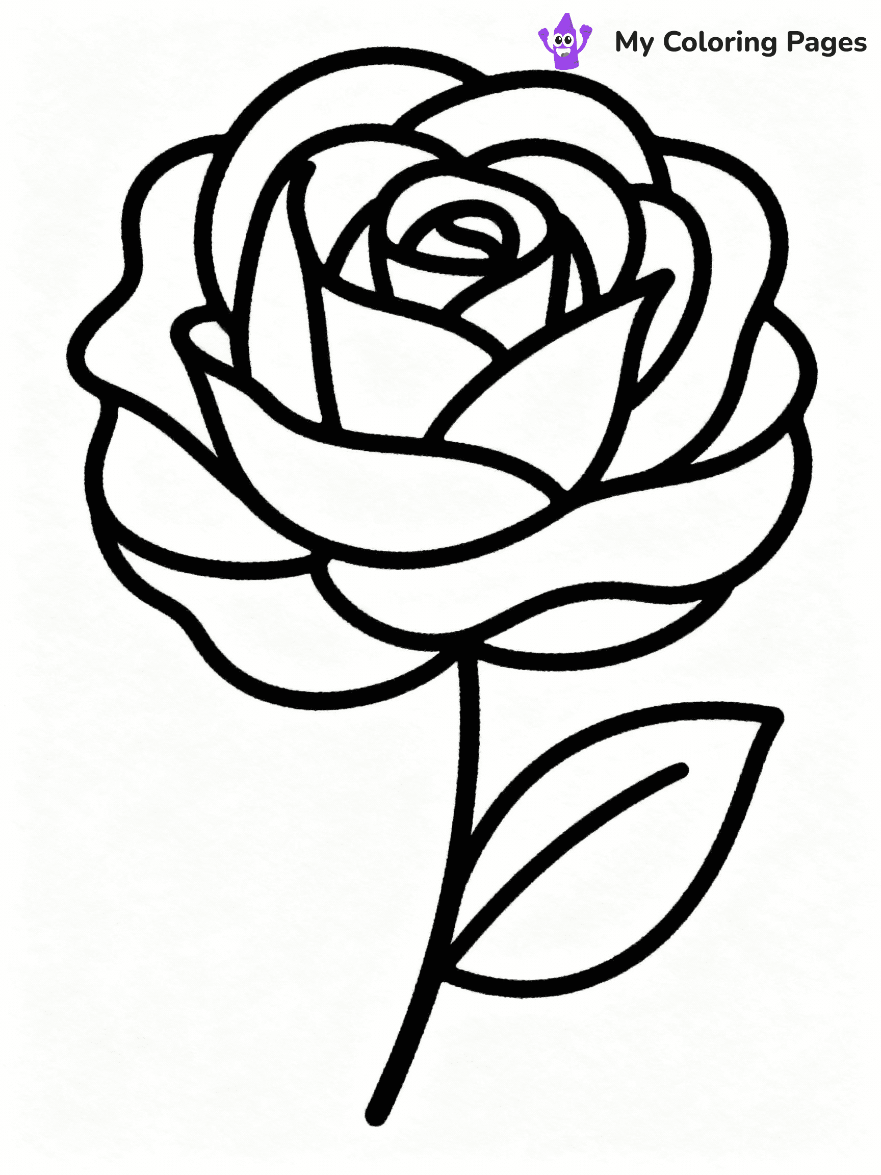 Rose Coloring Pages - 36