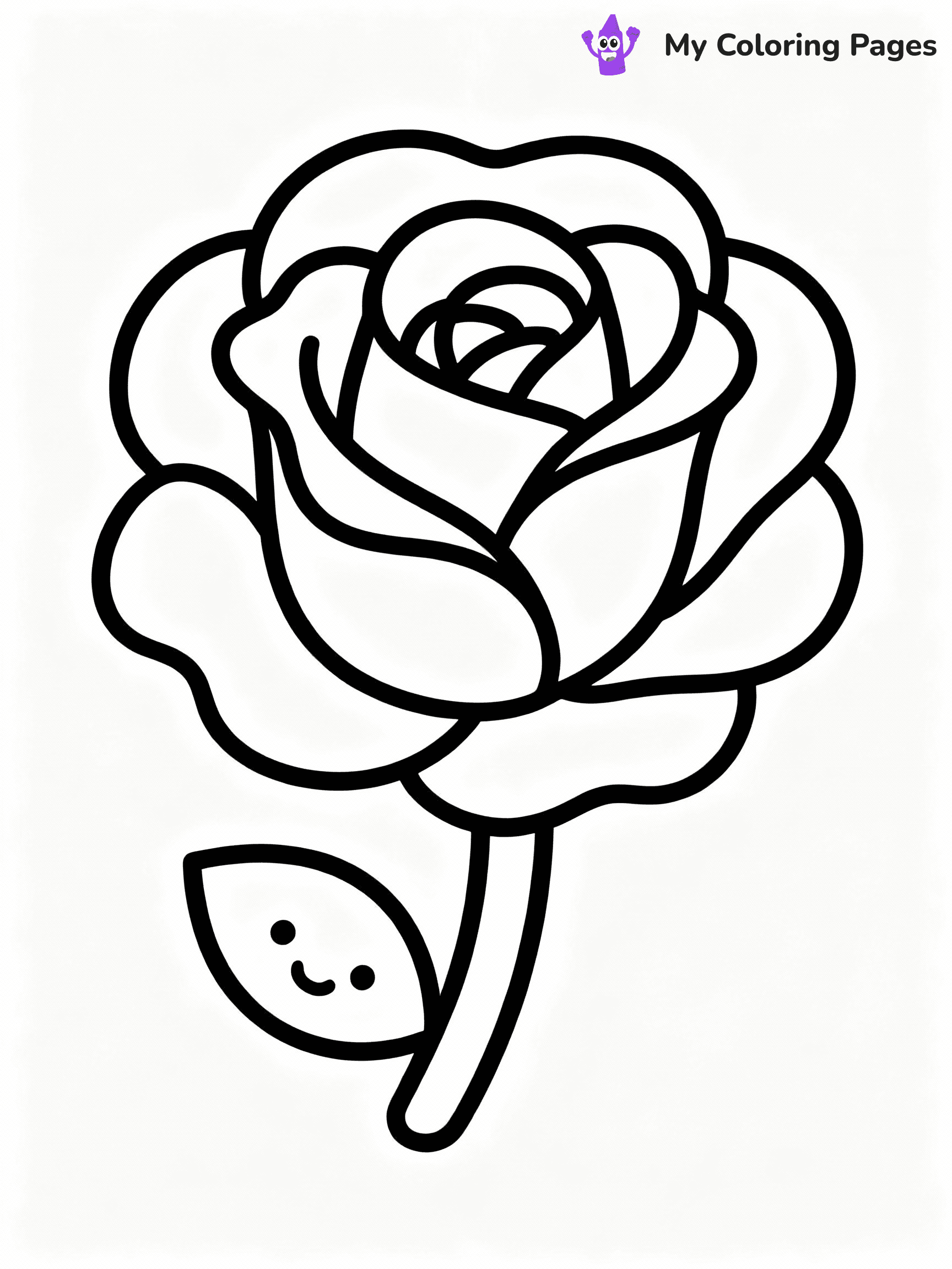 Rose Coloring Pages - 35