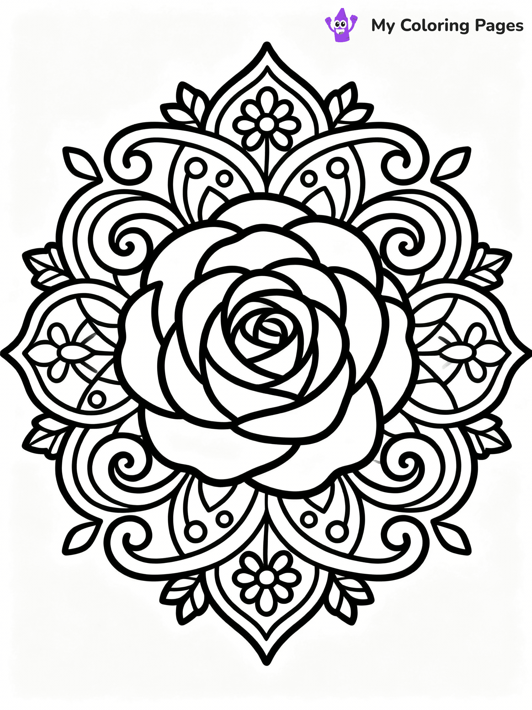 Rose Coloring Pages - 32