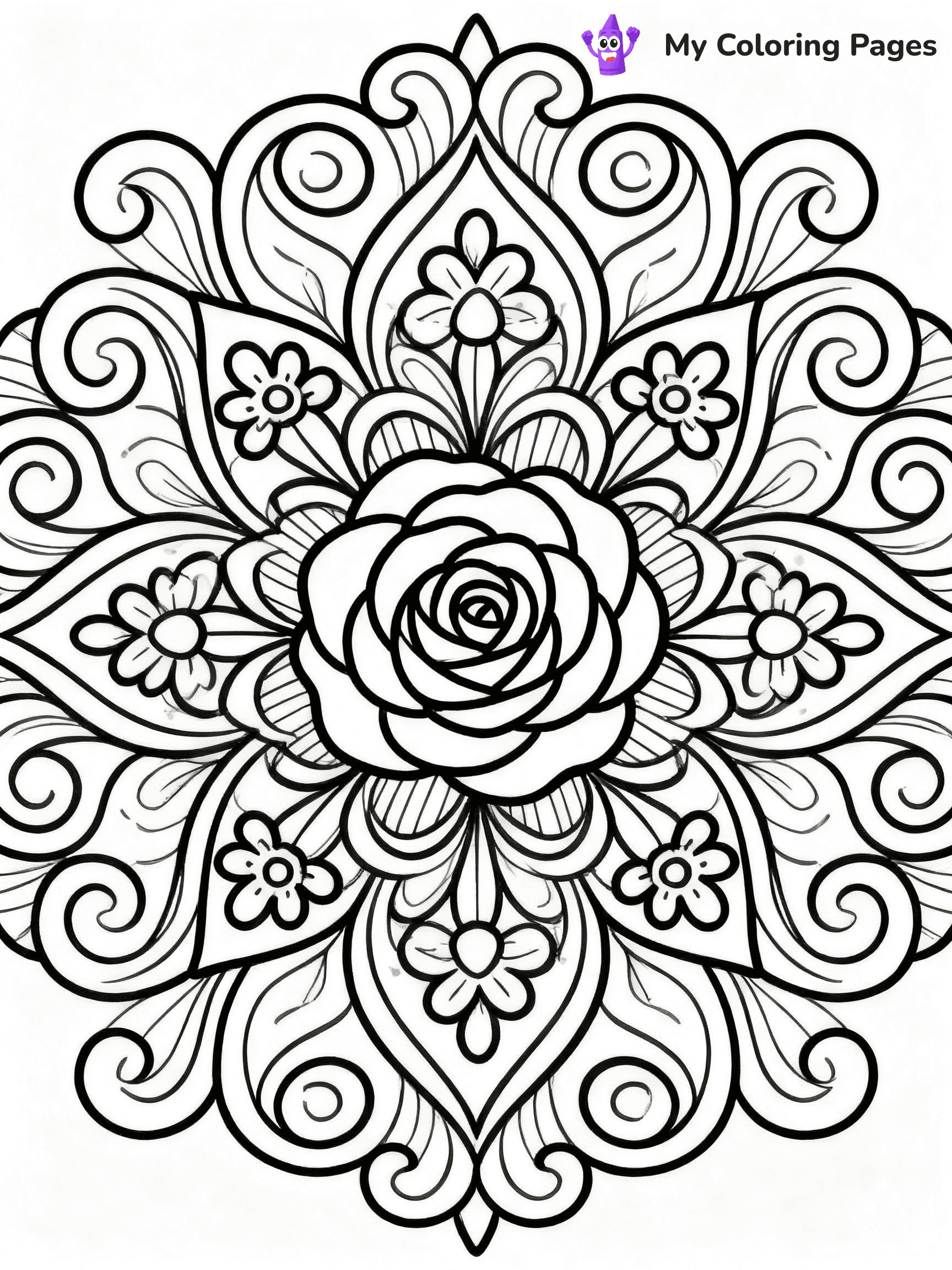 Rose Coloring Pages - 30