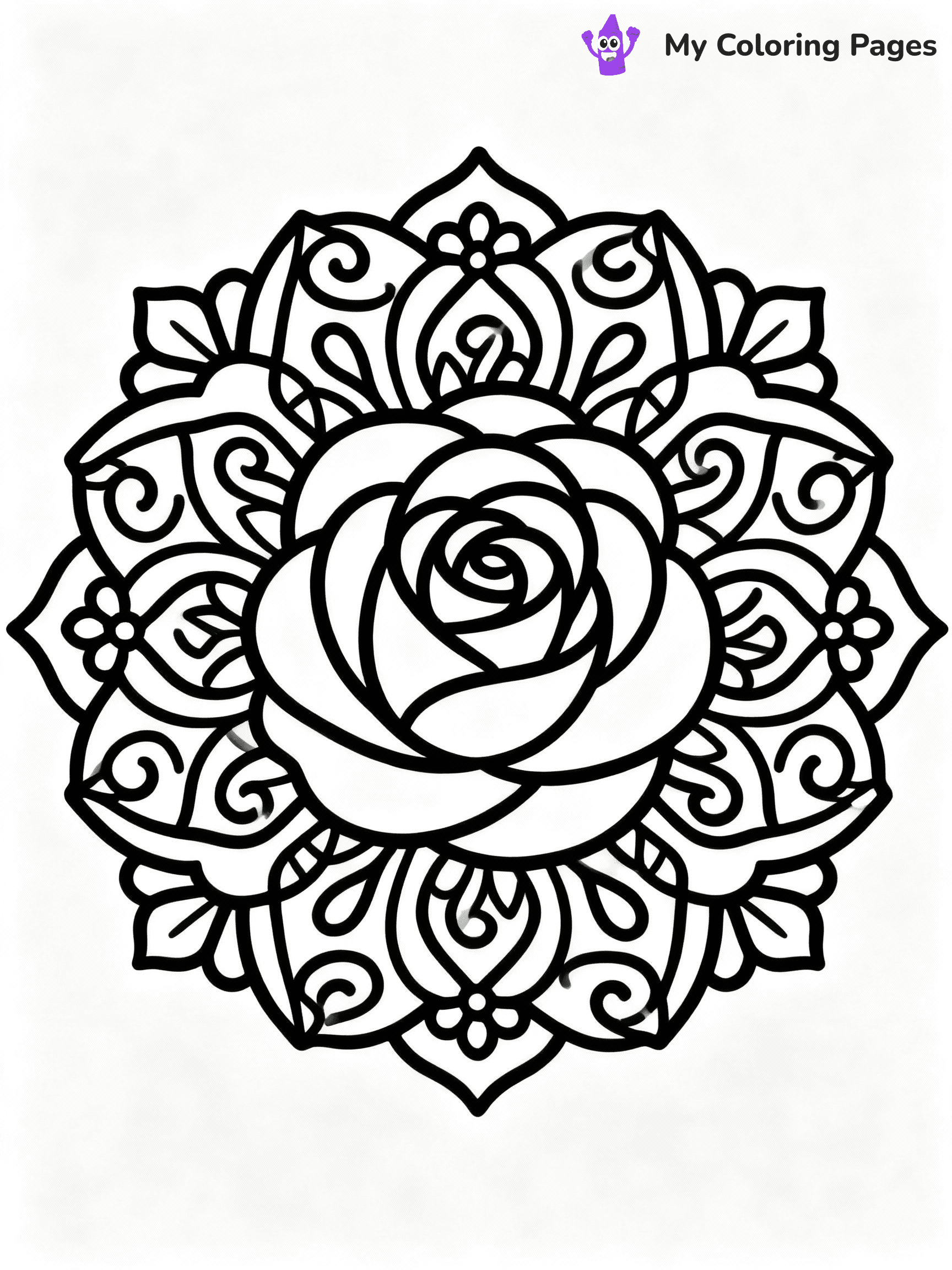 Rose Coloring Pages - 29