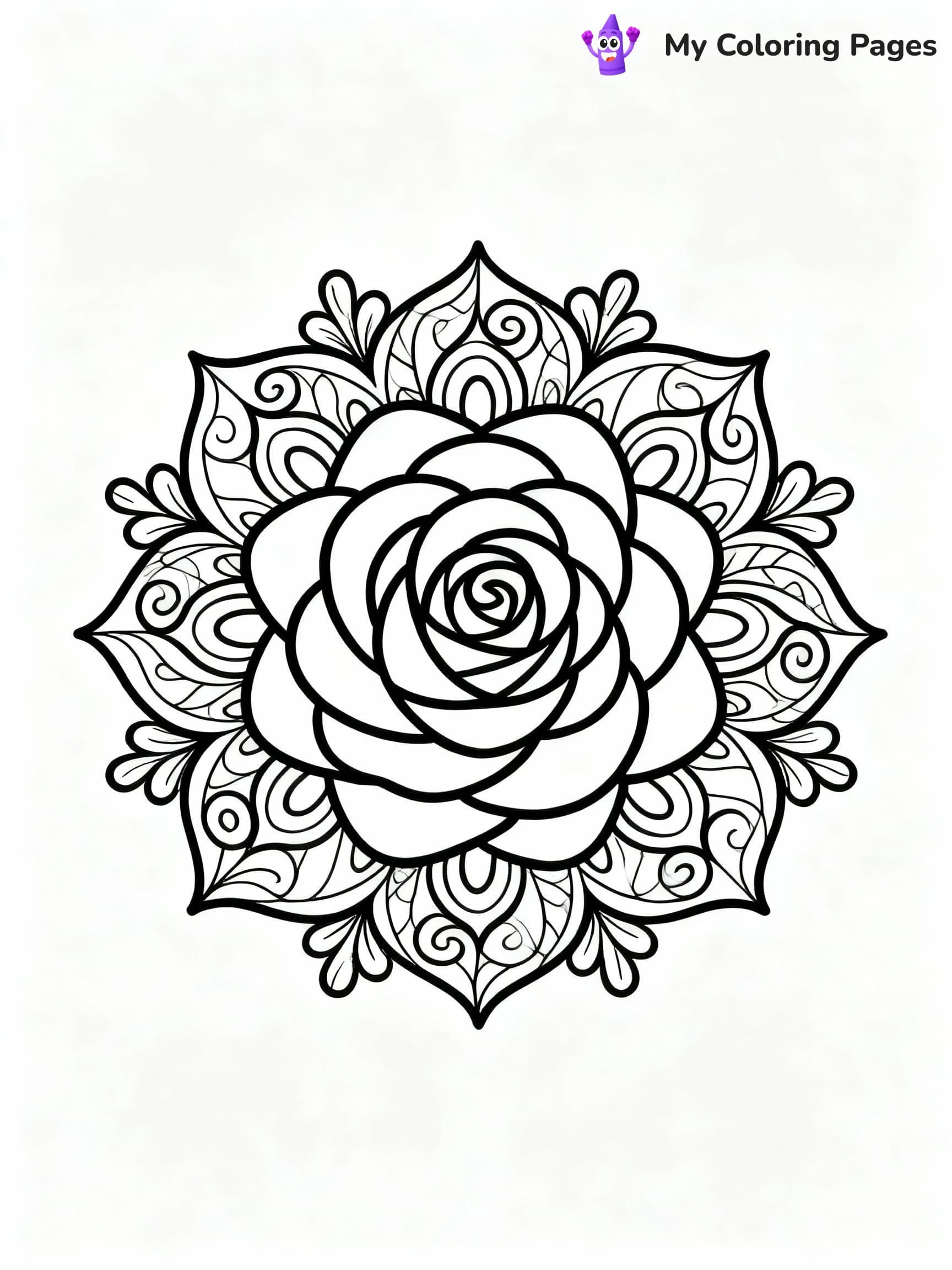 Rose Coloring Pages - 22