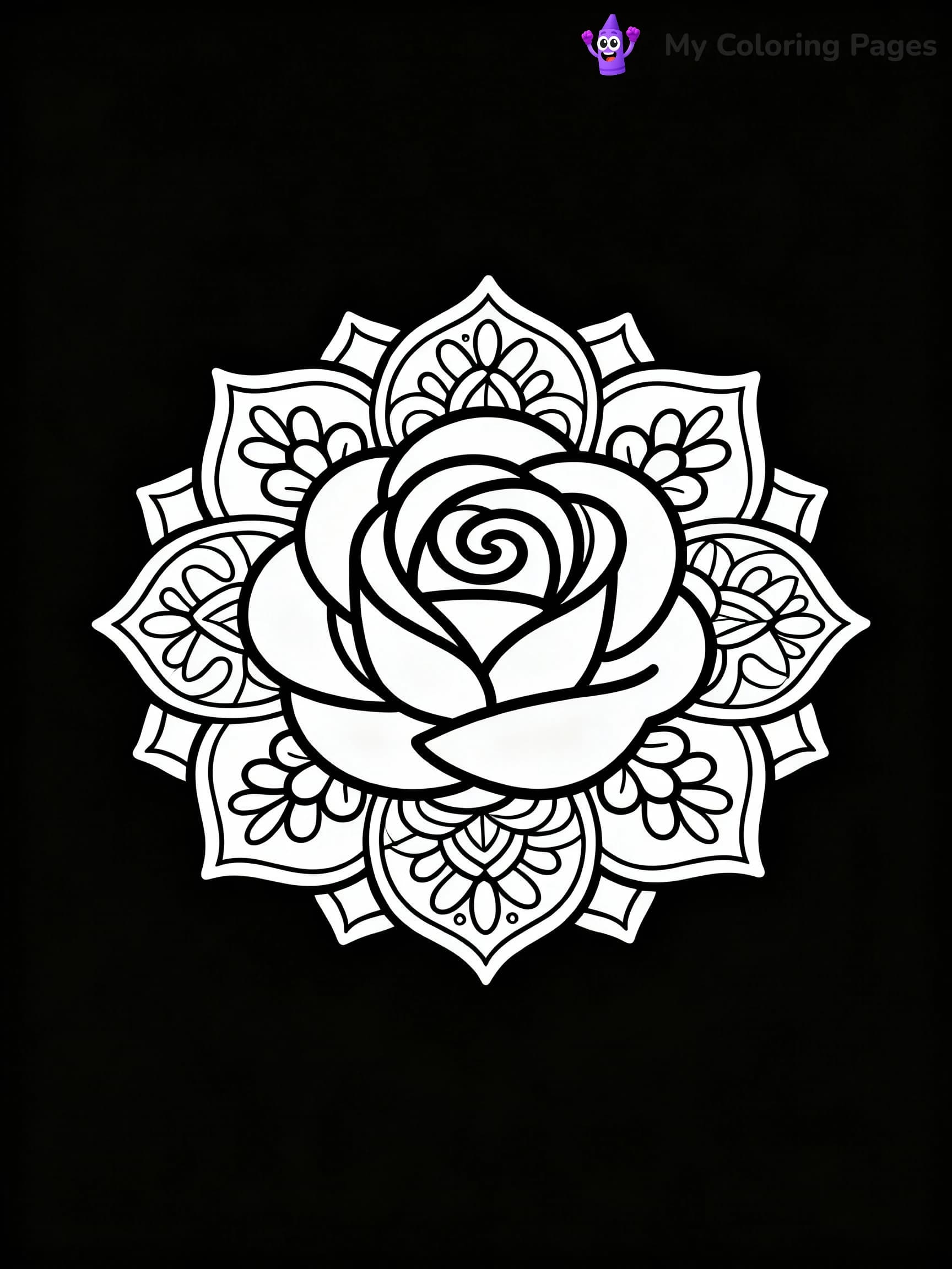 Rose Coloring Pages - 18