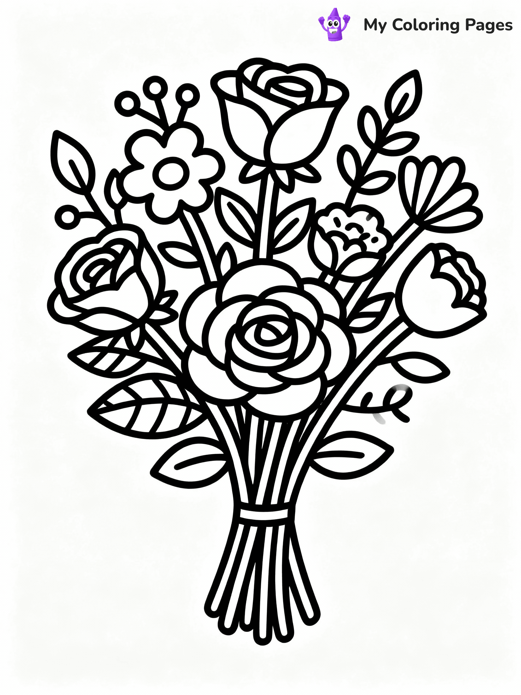 Rose Coloring Pages - 17
