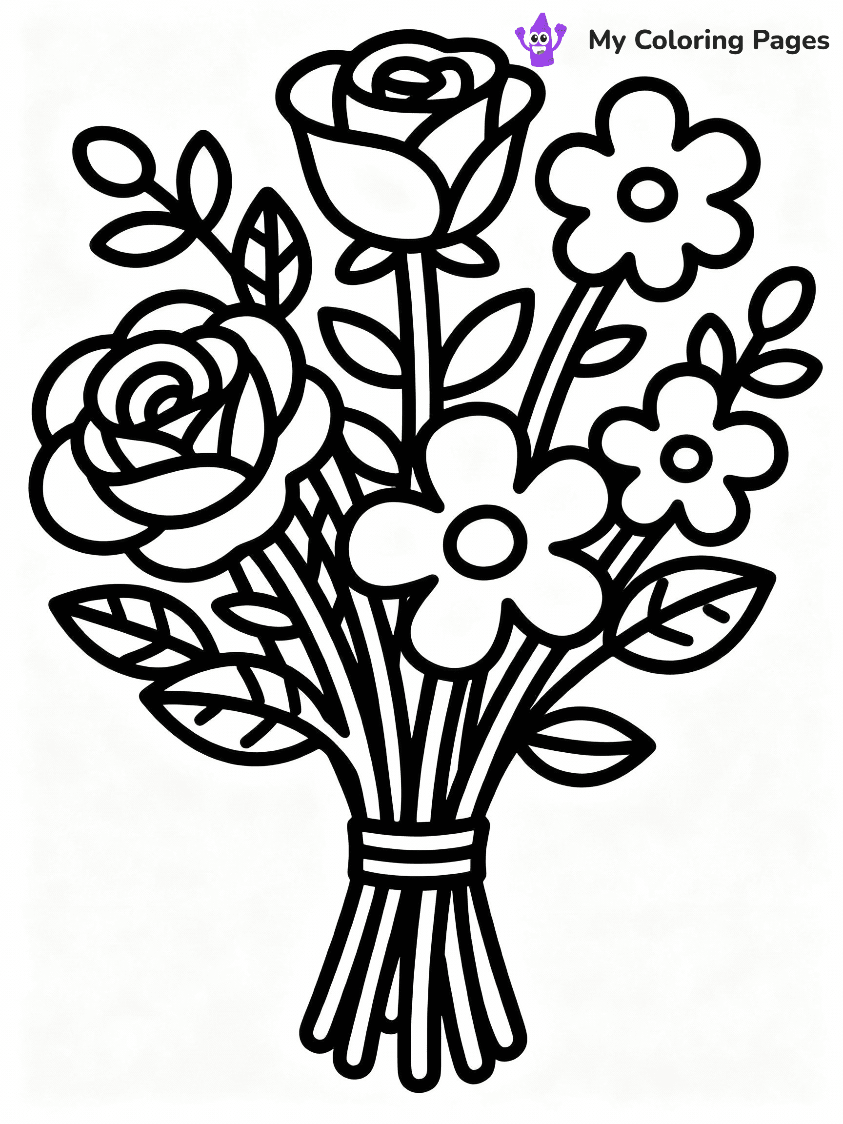 Rose Coloring Pages - 16