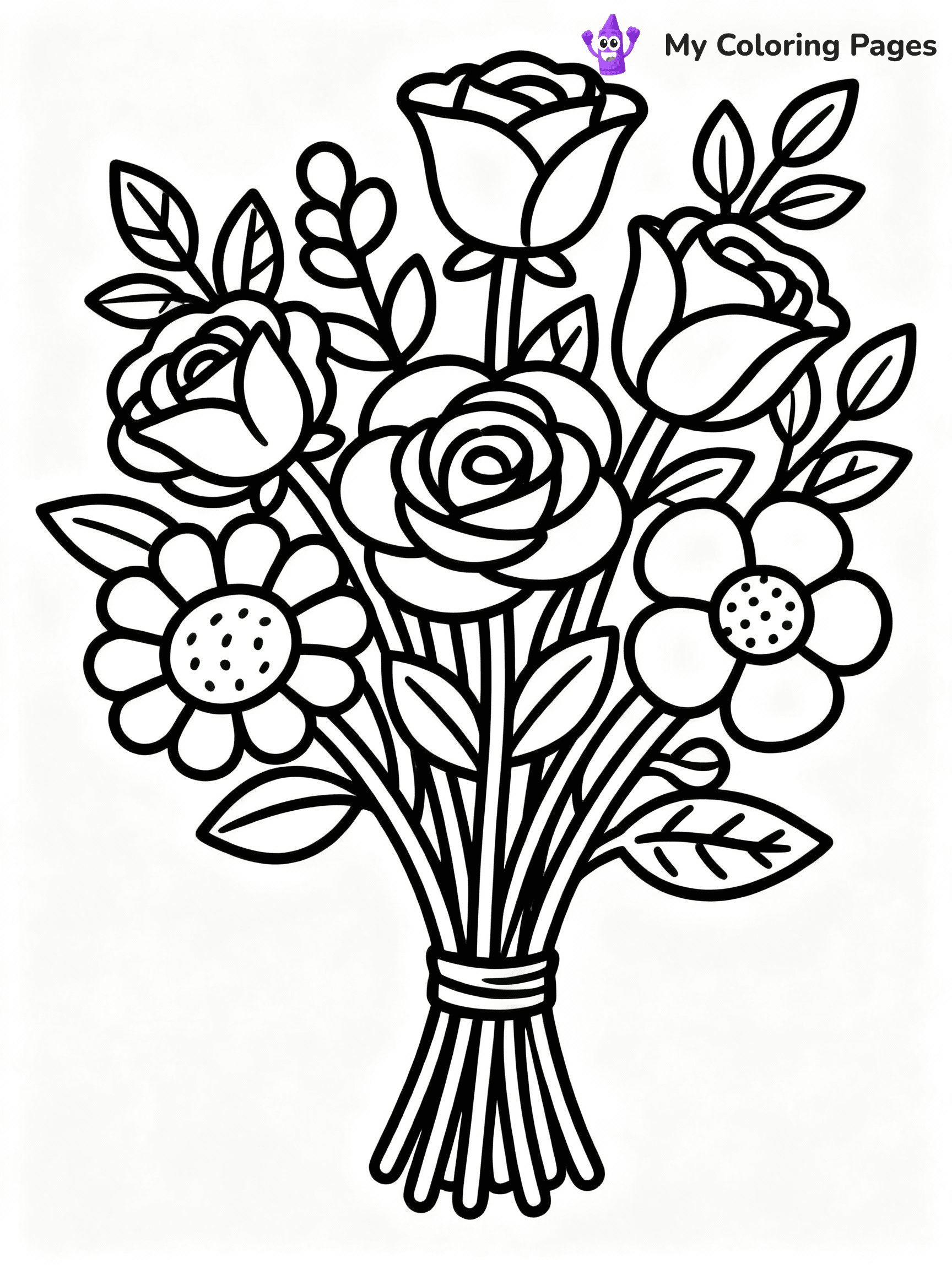 Rose Coloring Pages - 15