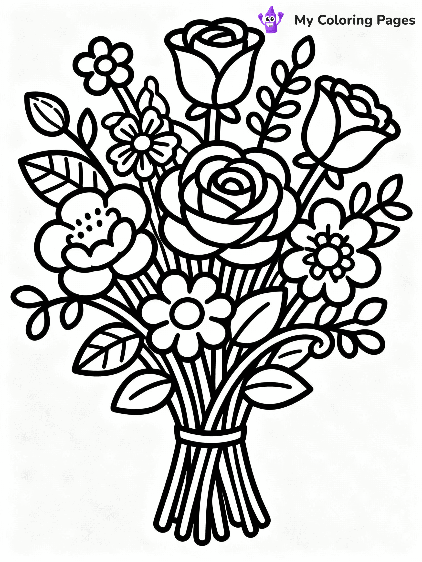 Rose Coloring Pages - 12