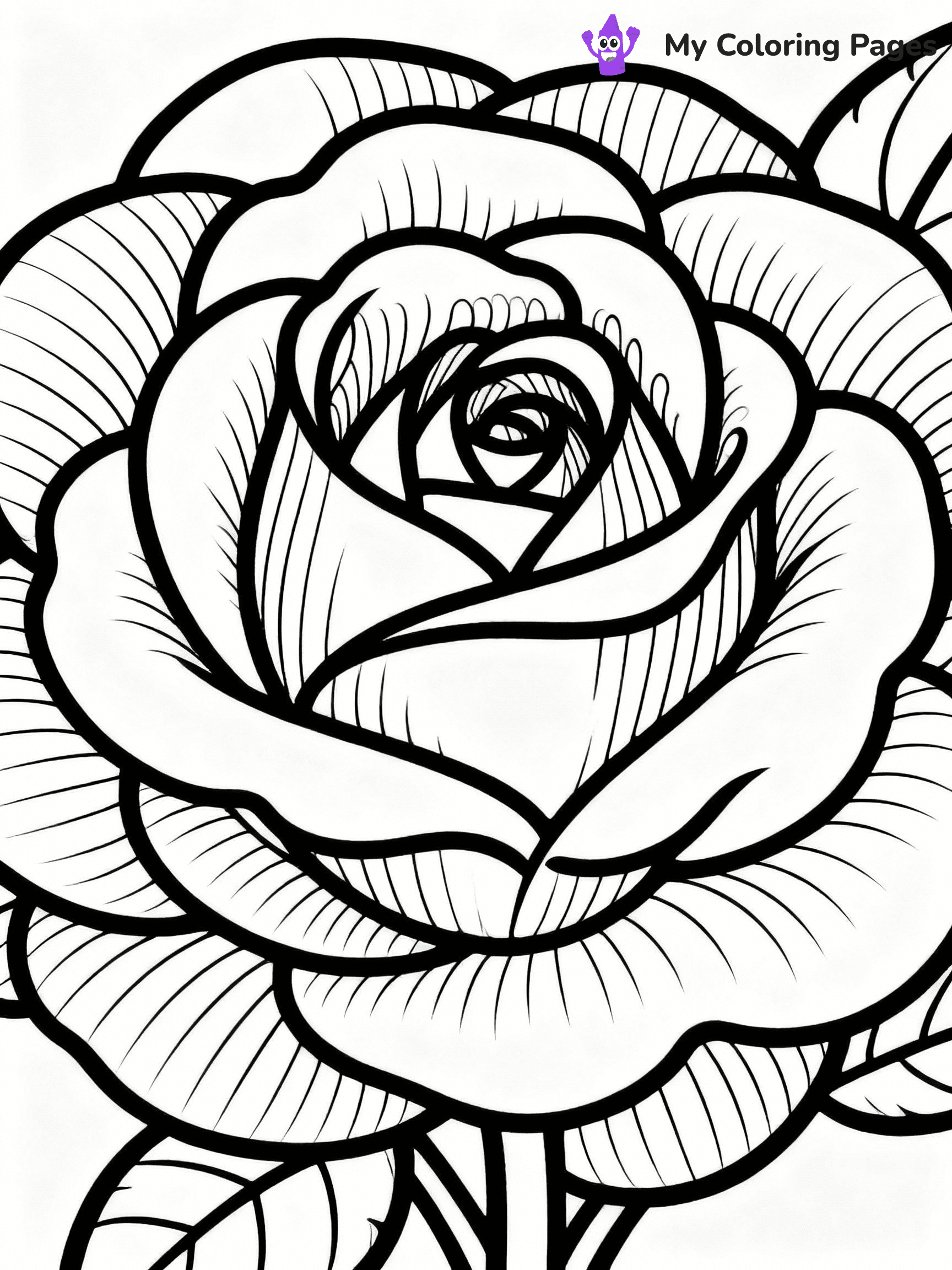 Rose Coloring Pages - 2