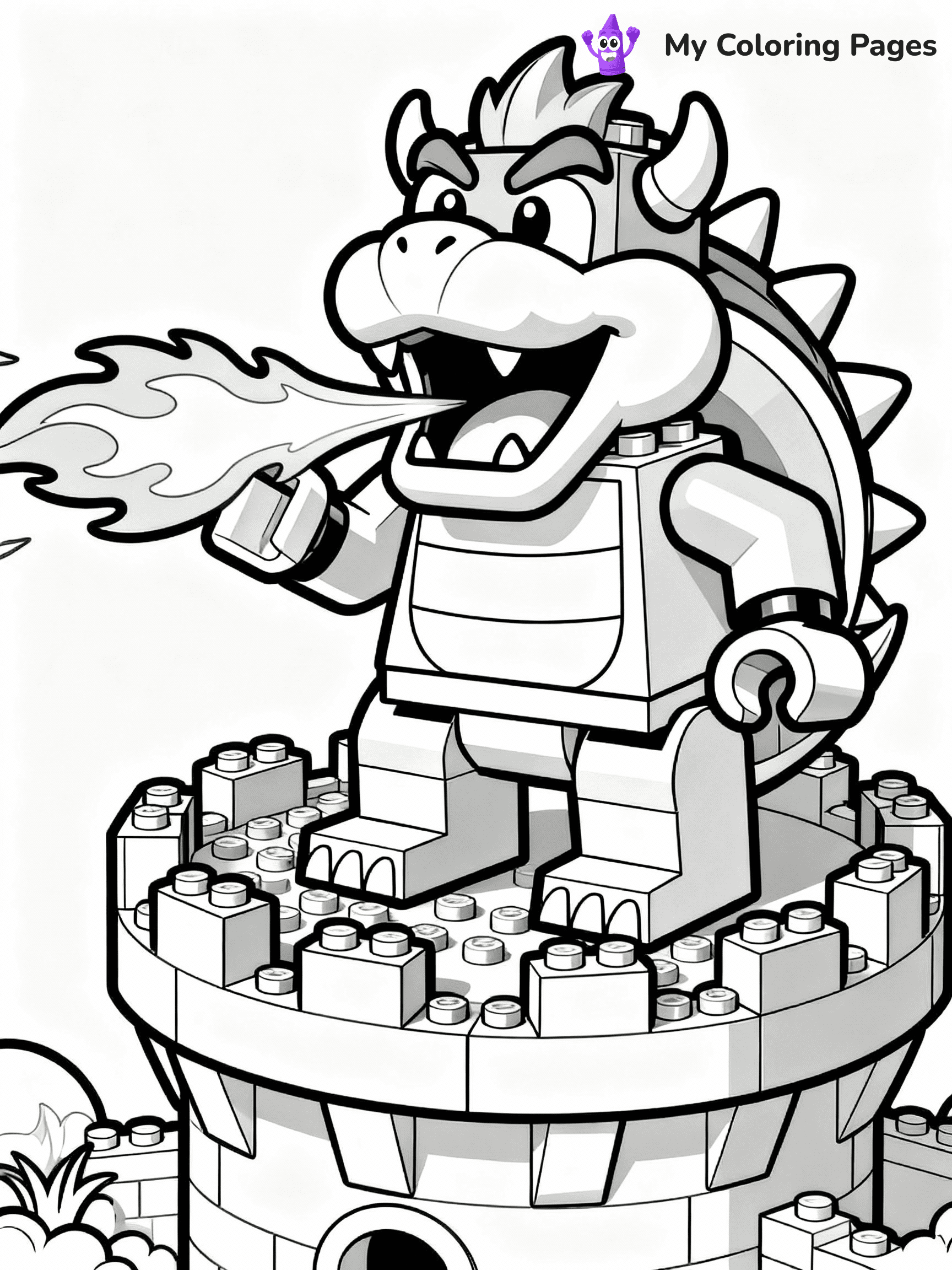 Bowser Coloring Pages - 28
