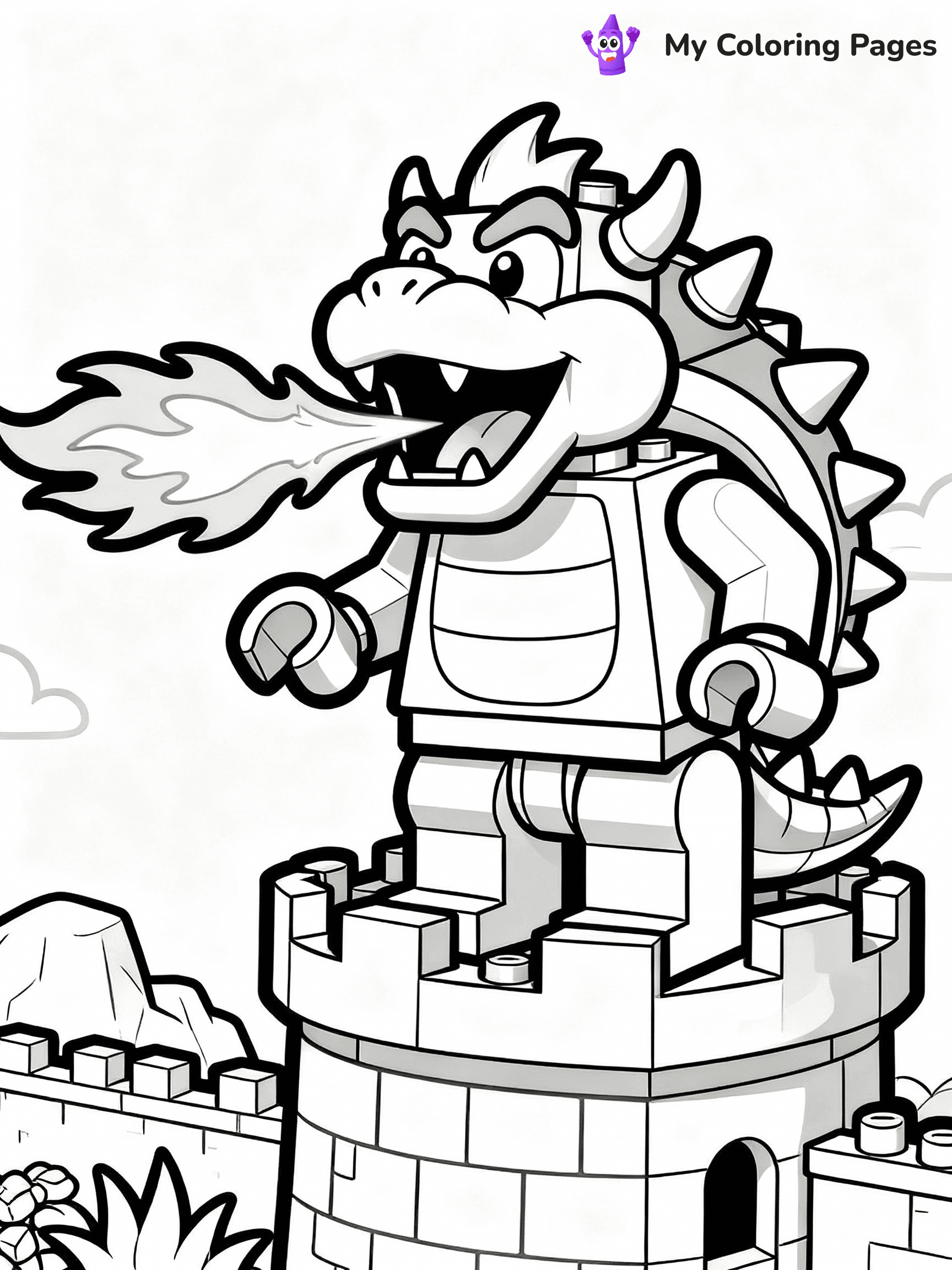 Bowser Coloring Pages - 26