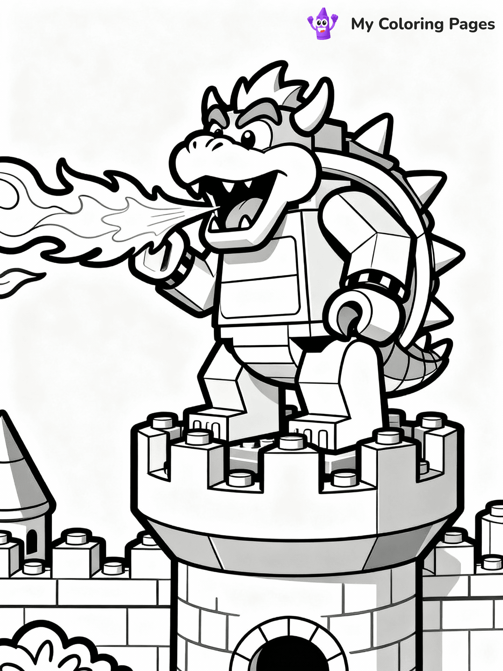 Bowser Coloring Pages - 24