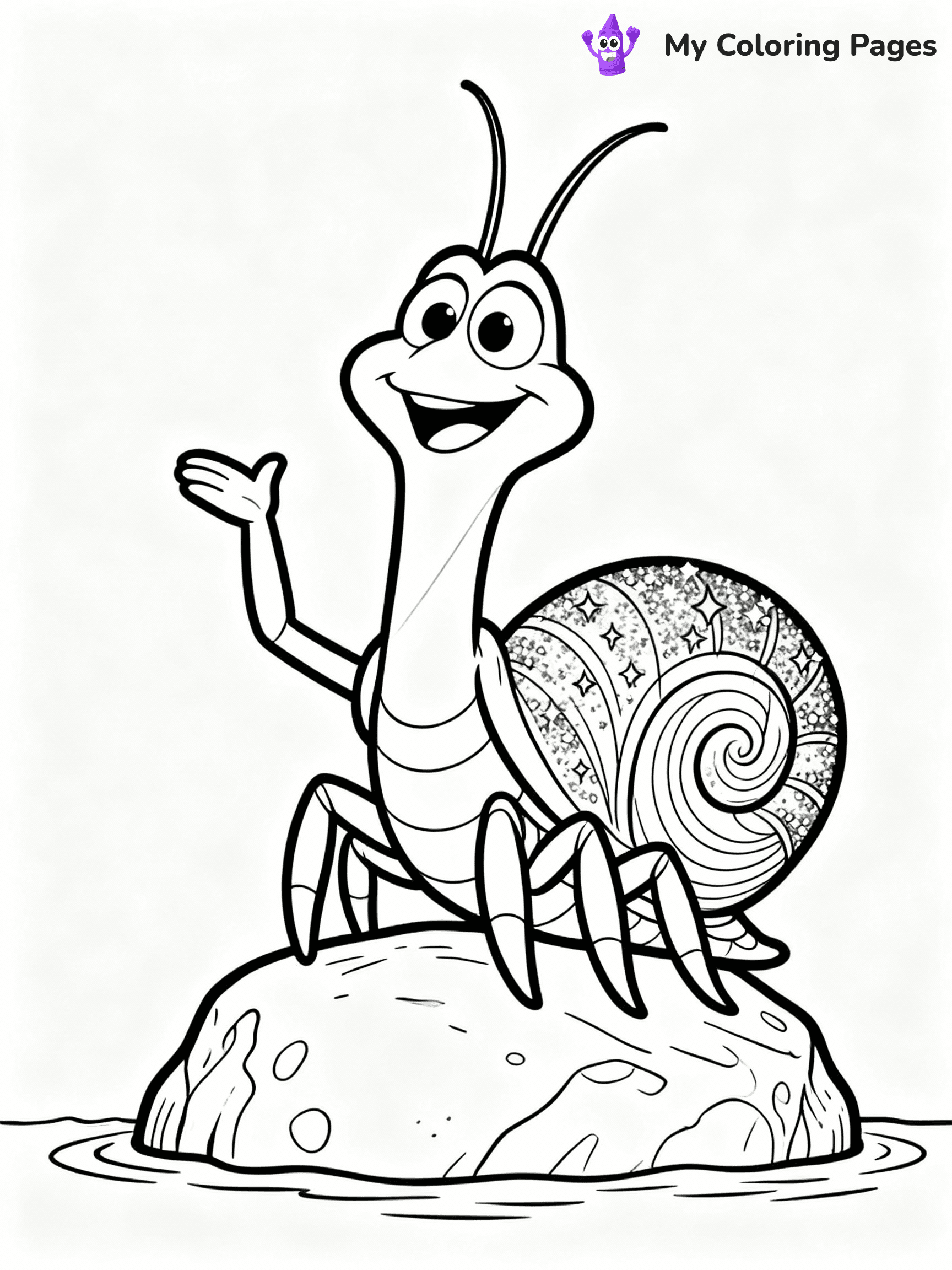 ⚠️ CRITICAL REQUIREMENT - ABSOLUTE BLACK AND WHITE ONLY ⚠️
This MUST be a BLACK AND WHITE line drawing ONLY. NO COLORS whatsoever.
- ONLY pure black lines (#000000) on pure white background (#FFFFFF)
- ABSOLUTELY NO colors, NO shading, NO gradients, NO grayscale
- If there are ANY colors in the output, the image is REJECTED
- This is a COLORING PAGE - meant to be COLORED IN by children
- The output must be UNCOLORED line art ready for coloring
⚠️ SUBJECT TO DRAW: Tamatoa in Disney animation style, glittering shell, posing proudly on rock
(REMEMBER: Output must be BLACK AND WHITE line art only, NOT colored!)
# COLORING PAGE: BLACK OUTLINES ONLY - WHITE BACKGROUND MANDATORY
Create a **coloring book page** using EXACTLY two values: black lines, white space.
## NON-NEGOTIABLE BINARY RULES
- **ONLY #000000 (black) and #FFFFFF (white)** - NO other values exist
- **EVERY PIXEL = BLACK OR WHITE** - no gray/shading/antialiasing
- **WHITE BACKGROUND MANDATORY** - entire canvas stays white
- **ALL SHAPES HOLLOW** - everything is empty outlines waiting to be colored
- **FORBIDDEN:** fills, shading, gradients, patterns, textures, colors
- **NO SOLID REGIONS** - if it's not a thin line, it's wrong
## Universal Line Standards
- Black outlines ONLY - thin, uniform weight
- Every shape completely empty inside
- Closed contours suitable for coloring
- Simple flat illustration - zero depth/3D/realism
- **Style:** Whimsical Doodle Art Alley - rounded, friendly outlines (unless specified)
## Everything = Outline Only
- Characters/animals: hollow shapes
- Objects/clothing: empty contours
- Backgrounds/scenery: line work only
- Natural elements: outlined forms
- Dark/night areas: don't exist (use outlined symbols)
- Textures/patterns: convert to simple lines
## The Test
Can a child color EVERY white space with crayons? If any area is pre-filled/shaded/gray or colored in, it FAILS. Every shape must be waiting to receive color.
**FINAL OUTPUT**: Binary coloring page. Black lines define shapes. White spaces ready for coloring. Nothing else exists. No exceptions. Print-ready.
⚠️ FINAL REMINDER: Draw the subject "Tamatoa in Disney animation style, glittering shell, posing proudly on rock" as BLACK AND WHITE line art. Zero colors in output.