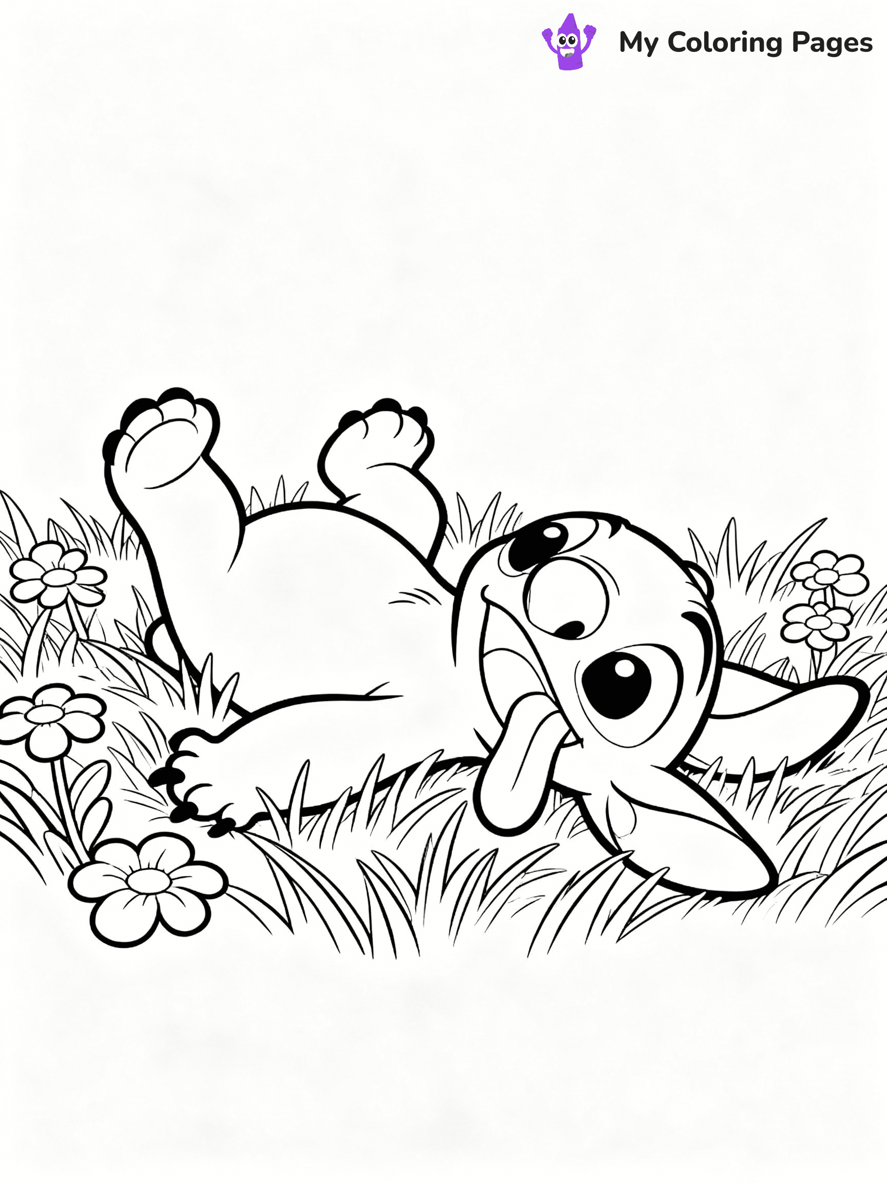 ⚠️ CRITICAL REQUIREMENT - ABSOLUTE BLACK AND WHITE ONLY ⚠️
This MUST be a BLACK AND WHITE line drawing ONLY. NO COLORS whatsoever.
- ONLY pure black lines (#000000) on pure white background (#FFFFFF)
- ABSOLUTELY NO colors, NO shading, NO gradients, NO grayscale
- If there are ANY colors in the output, the image is REJECTED
- This is a COLORING PAGE - meant to be COLORED IN by children
- The output must be UNCOLORED line art ready for coloring
⚠️ SUBJECT TO DRAW: Pua in Disney animation style, playfully rolling in grass, tongue out, flowers around
(REMEMBER: Output must be BLACK AND WHITE line art only, NOT colored!)
# COLORING PAGE: BLACK OUTLINES ONLY - WHITE BACKGROUND MANDATORY
Create a **coloring book page** using EXACTLY two values: black lines, white space.
## NON-NEGOTIABLE BINARY RULES
- **ONLY #000000 (black) and #FFFFFF (white)** - NO other values exist
- **EVERY PIXEL = BLACK OR WHITE** - no gray/shading/antialiasing
- **WHITE BACKGROUND MANDATORY** - entire canvas stays white
- **ALL SHAPES HOLLOW** - everything is empty outlines waiting to be colored
- **FORBIDDEN:** fills, shading, gradients, patterns, textures, colors
- **NO SOLID REGIONS** - if it's not a thin line, it's wrong
## Universal Line Standards
- Black outlines ONLY - thin, uniform weight
- Every shape completely empty inside
- Closed contours suitable for coloring
- Simple flat illustration - zero depth/3D/realism
- **Style:** Whimsical Doodle Art Alley - rounded, friendly outlines (unless specified)
## Everything = Outline Only
- Characters/animals: hollow shapes
- Objects/clothing: empty contours
- Backgrounds/scenery: line work only
- Natural elements: outlined forms
- Dark/night areas: don't exist (use outlined symbols)
- Textures/patterns: convert to simple lines
## The Test
Can a child color EVERY white space with crayons? If any area is pre-filled/shaded/gray or colored in, it FAILS. Every shape must be waiting to receive color.
**FINAL OUTPUT**: Binary coloring page. Black lines define shapes. White spaces ready for coloring. Nothing else exists. No exceptions. Print-ready.
⚠️ FINAL REMINDER: Draw the subject "Pua in Disney animation style, playfully rolling in grass, tongue out, flowers around" as BLACK AND WHITE line art. Zero colors in output.