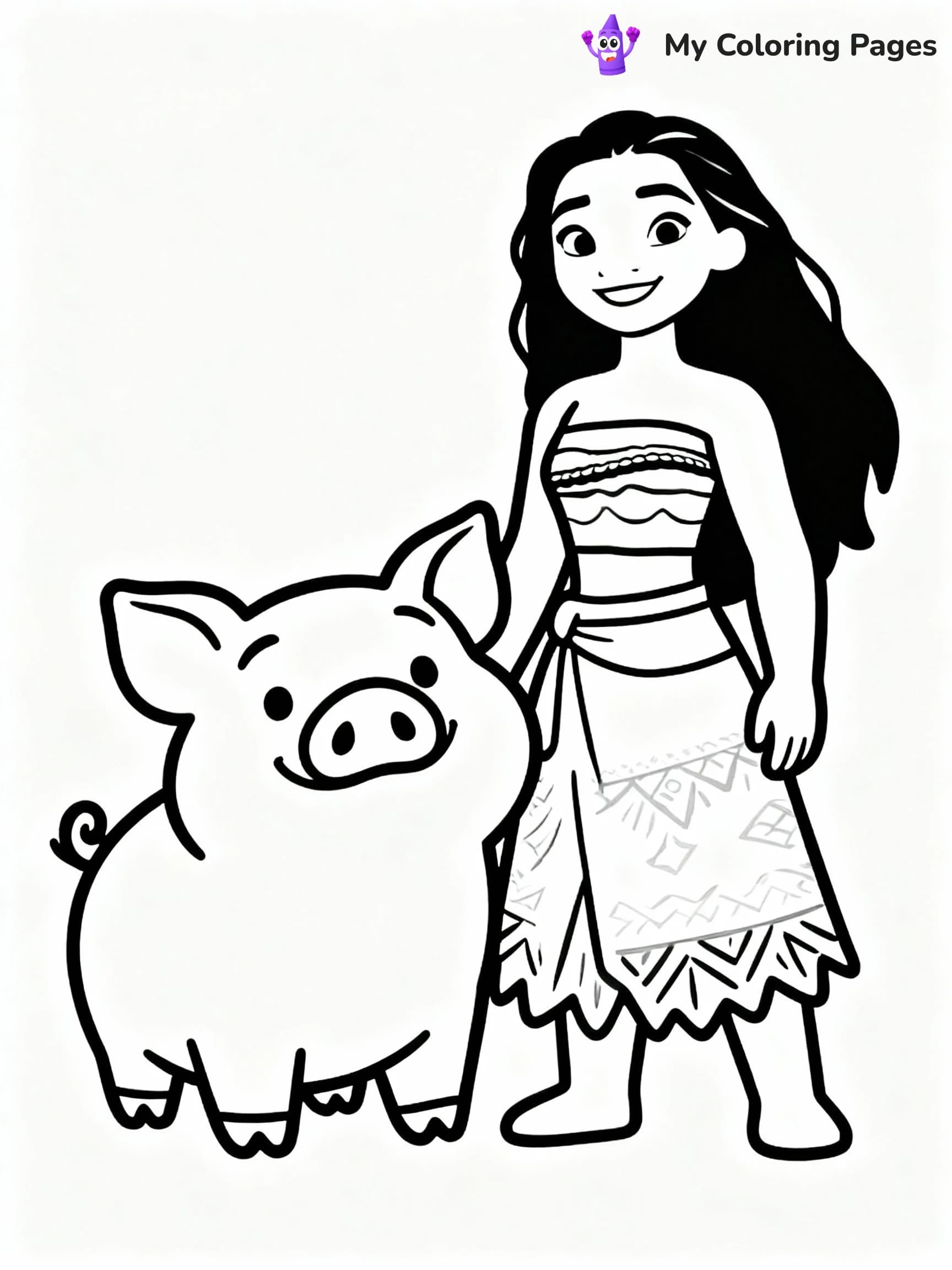 Moana Coloring Pages - 2