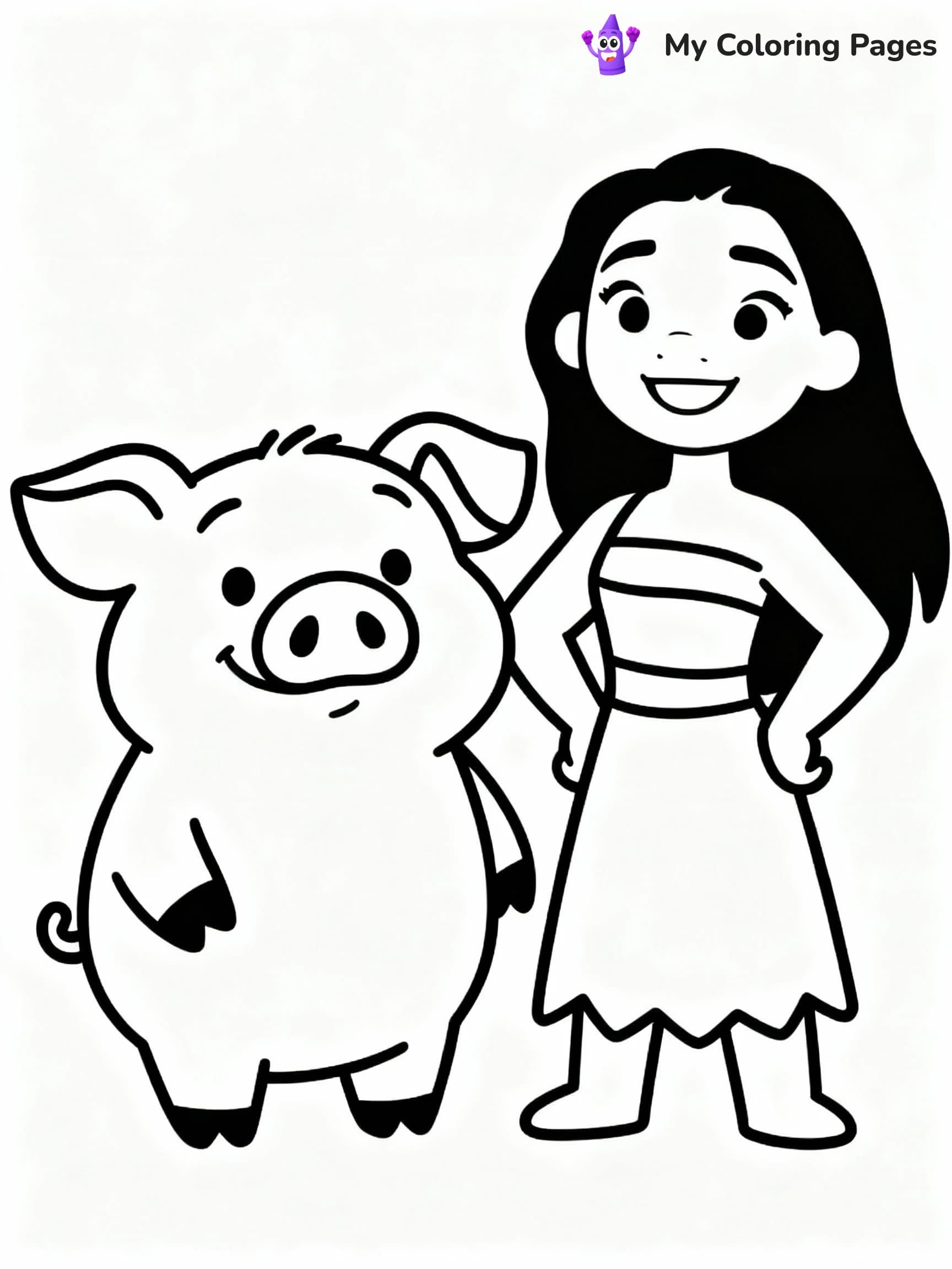 Moana Coloring Pages - 1