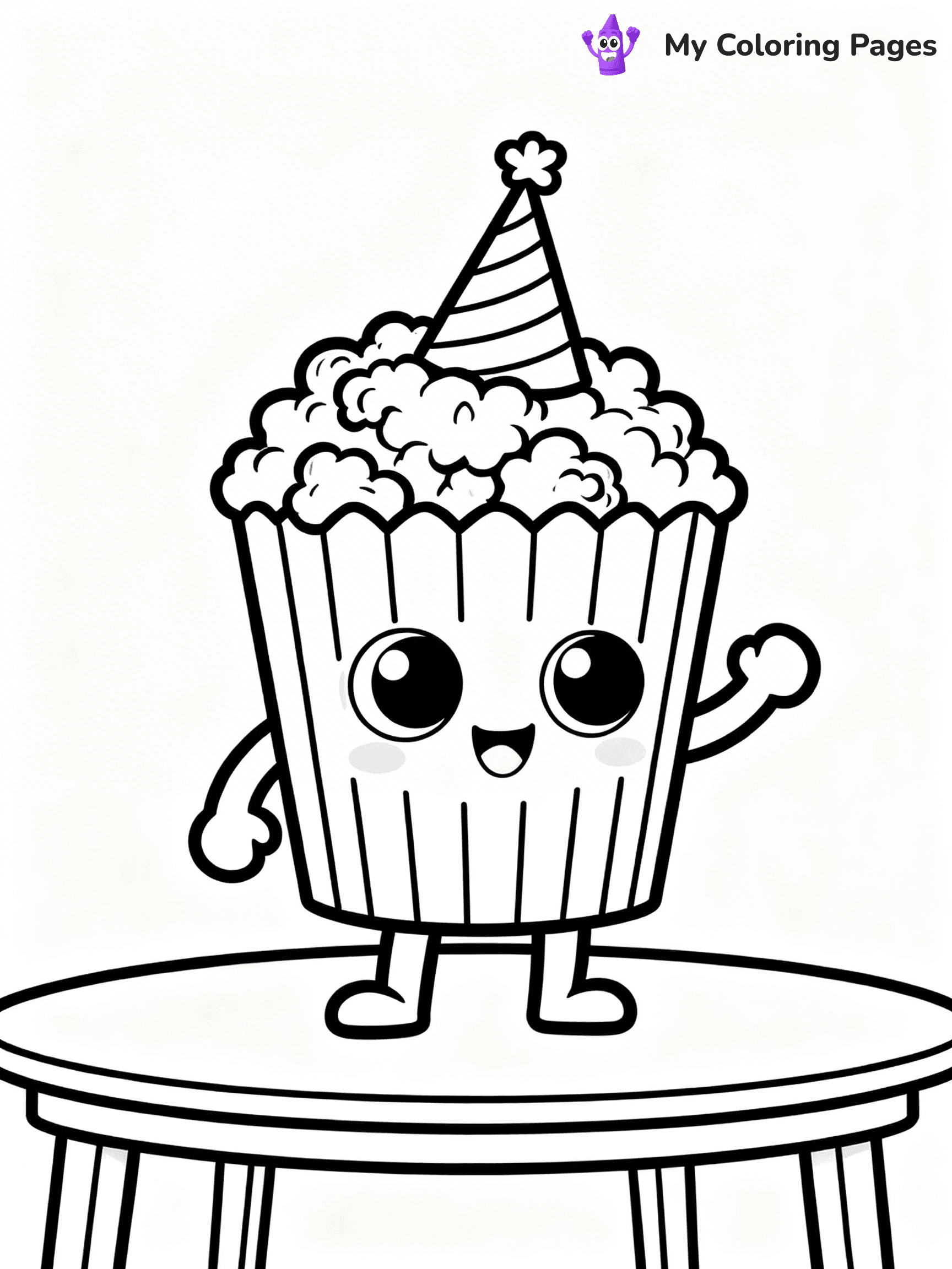 Popcorn Coloring Pages - 38